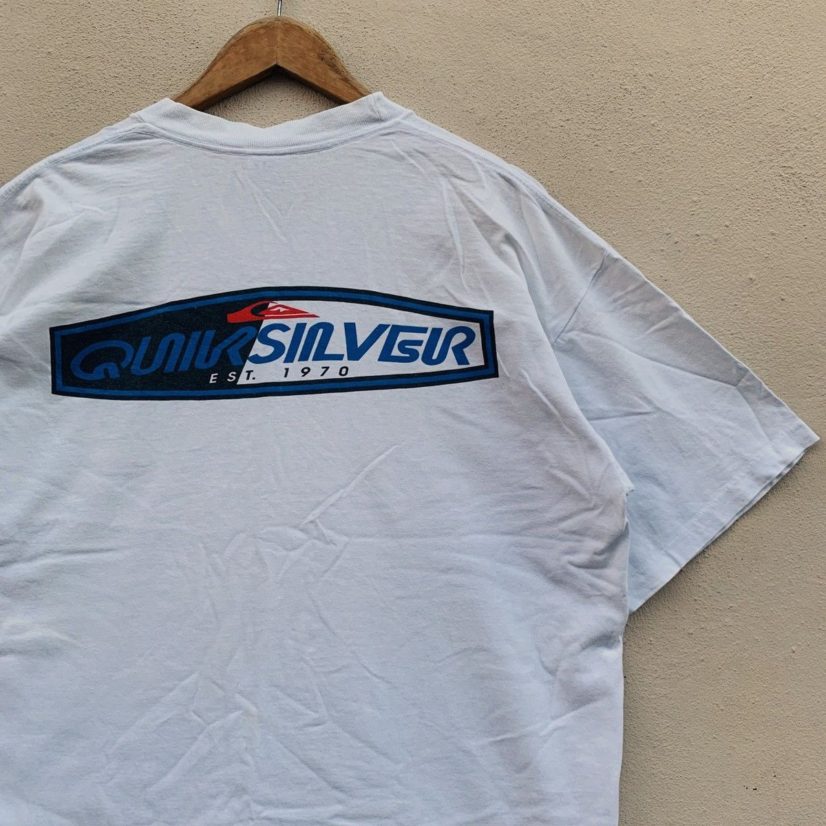 Quiksilver × Vintage Vintage 90s QUIKSILVER USA BIG LOGO Surf Brand T-shirt Size US XL / EU 56 / 4 - 3 Thumbnail