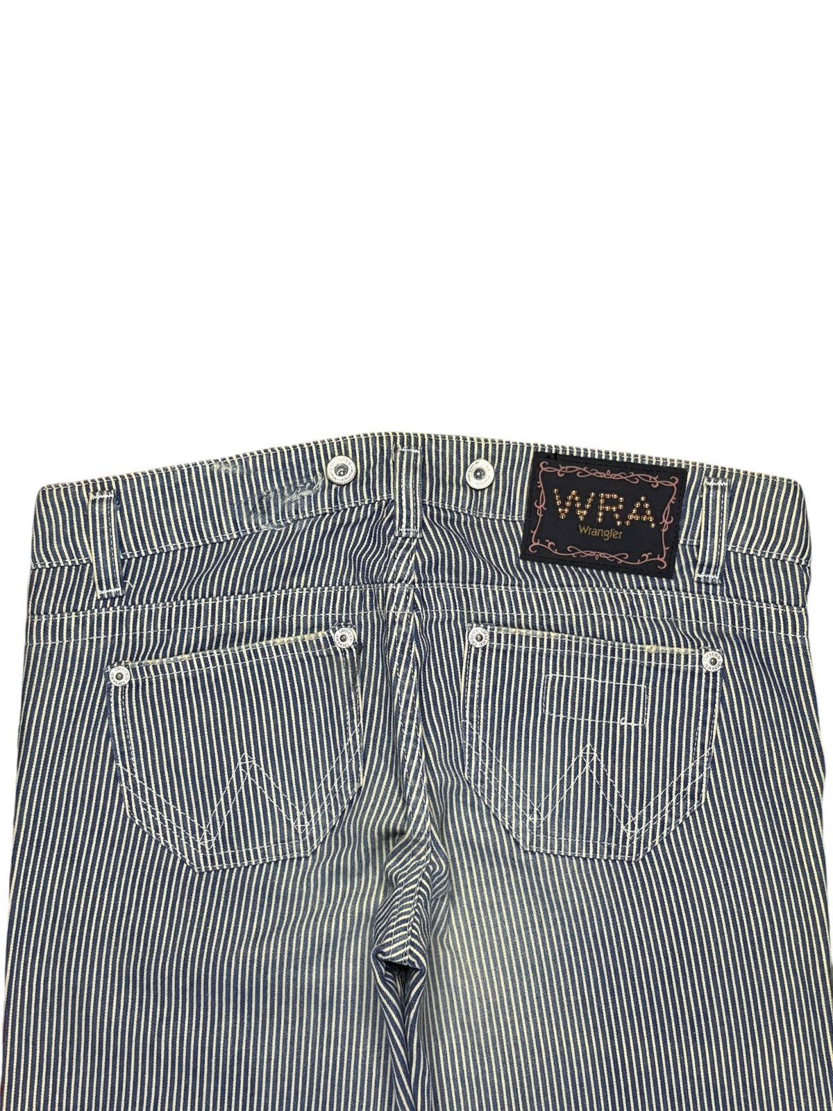 Wrangler Vintage Wrangler Hickory Style Suspenders Flare Denim Size 33" - 9 Thumbnail