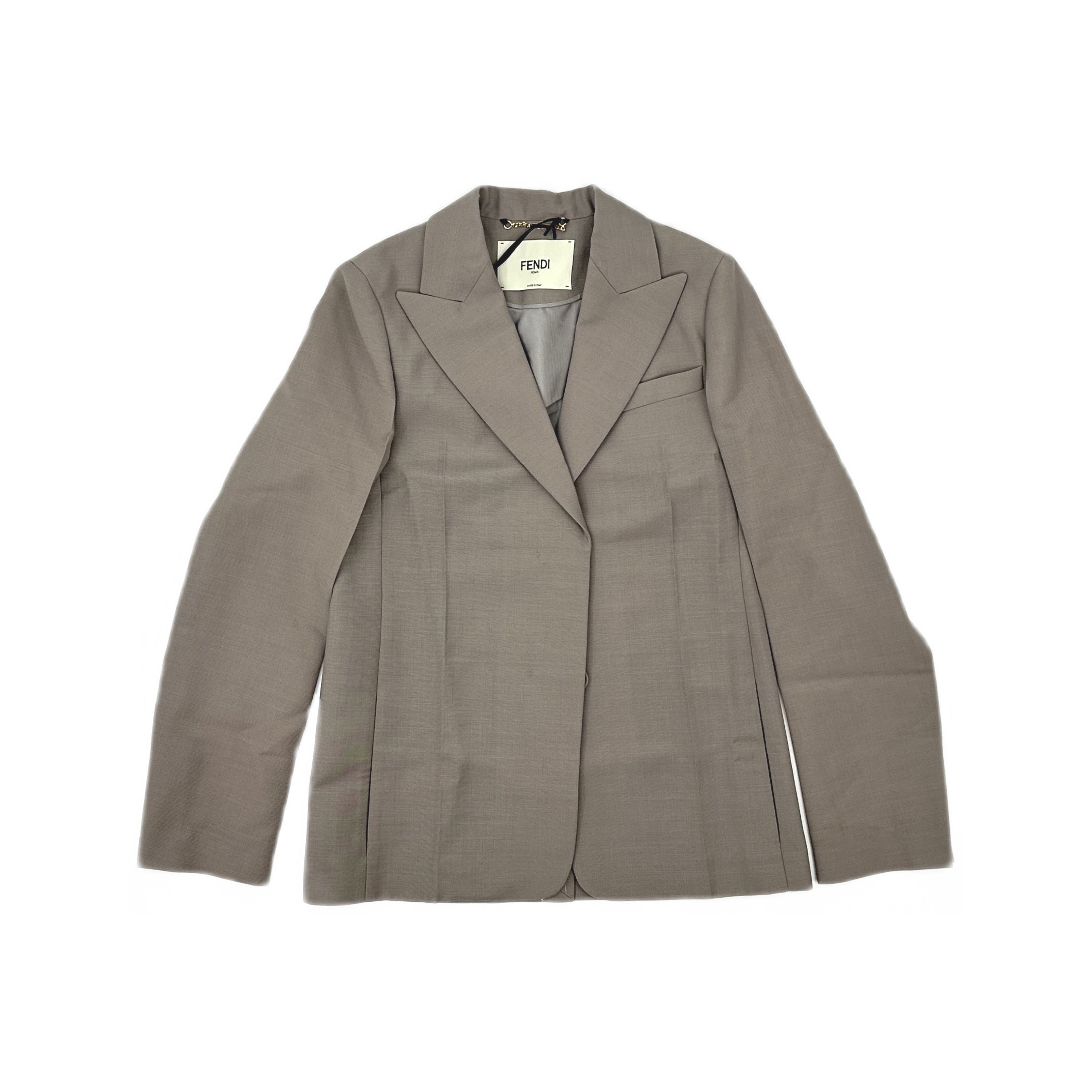 Fendi Fendi Gray Blazer Size 38 Size XS / US 0-2 / IT 36-38 - 1 Thumbnail