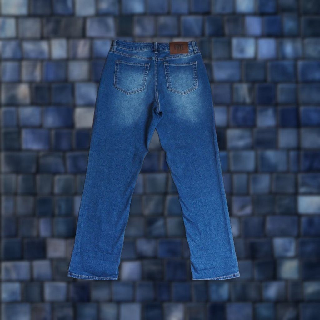 Frye Frye Jeans Tapered Boho Denim Logo 30x28 Womens 6 Blue Size 28" / US 6 / IT 42 - 1 Thumbnail