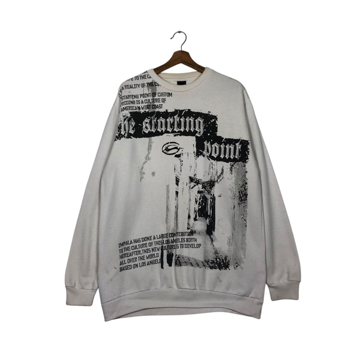 Hysteric Glamour 📌Vintage Sweatshirt Punk Design Impala Full Print Big Logo Size US M / EU 48-50 / 2 - 2 Thumbnail