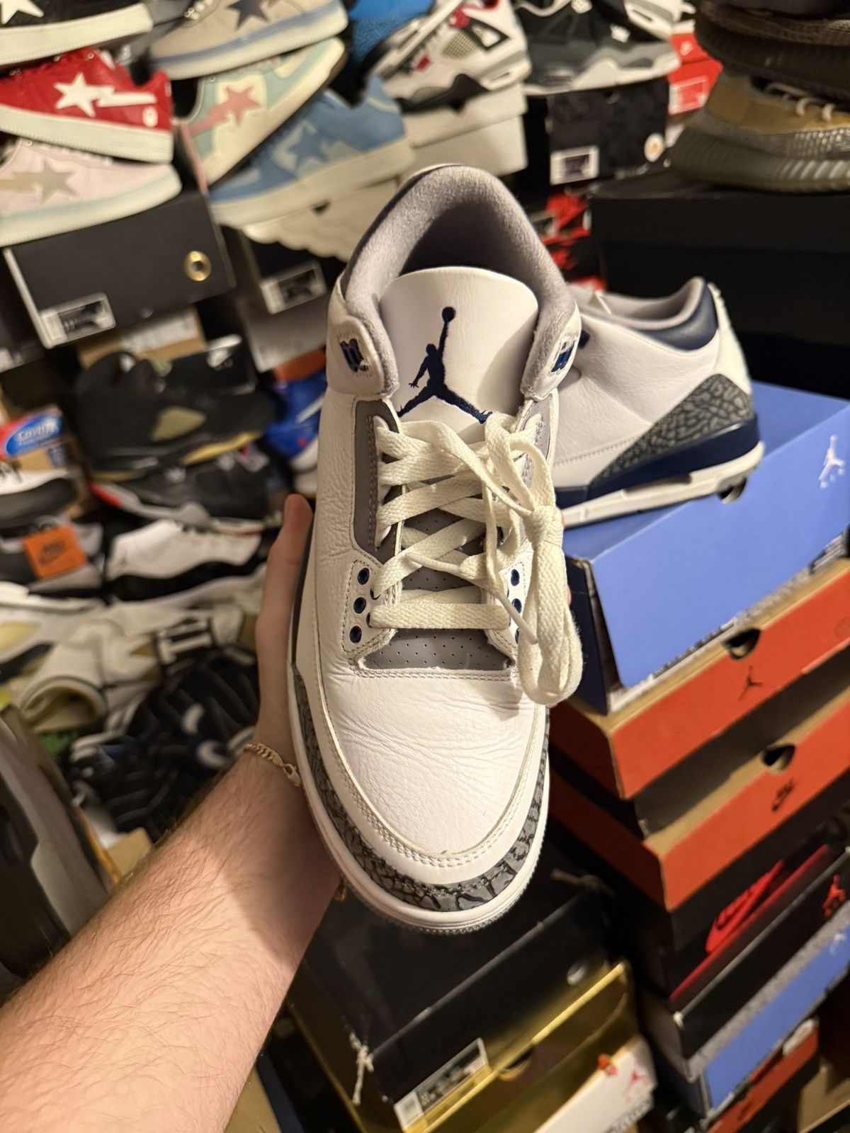 Jordan Brand Jordan retro 3 navy sz 8.5 Size US 8.5 / EU 41-42 - 2 Thumbnail