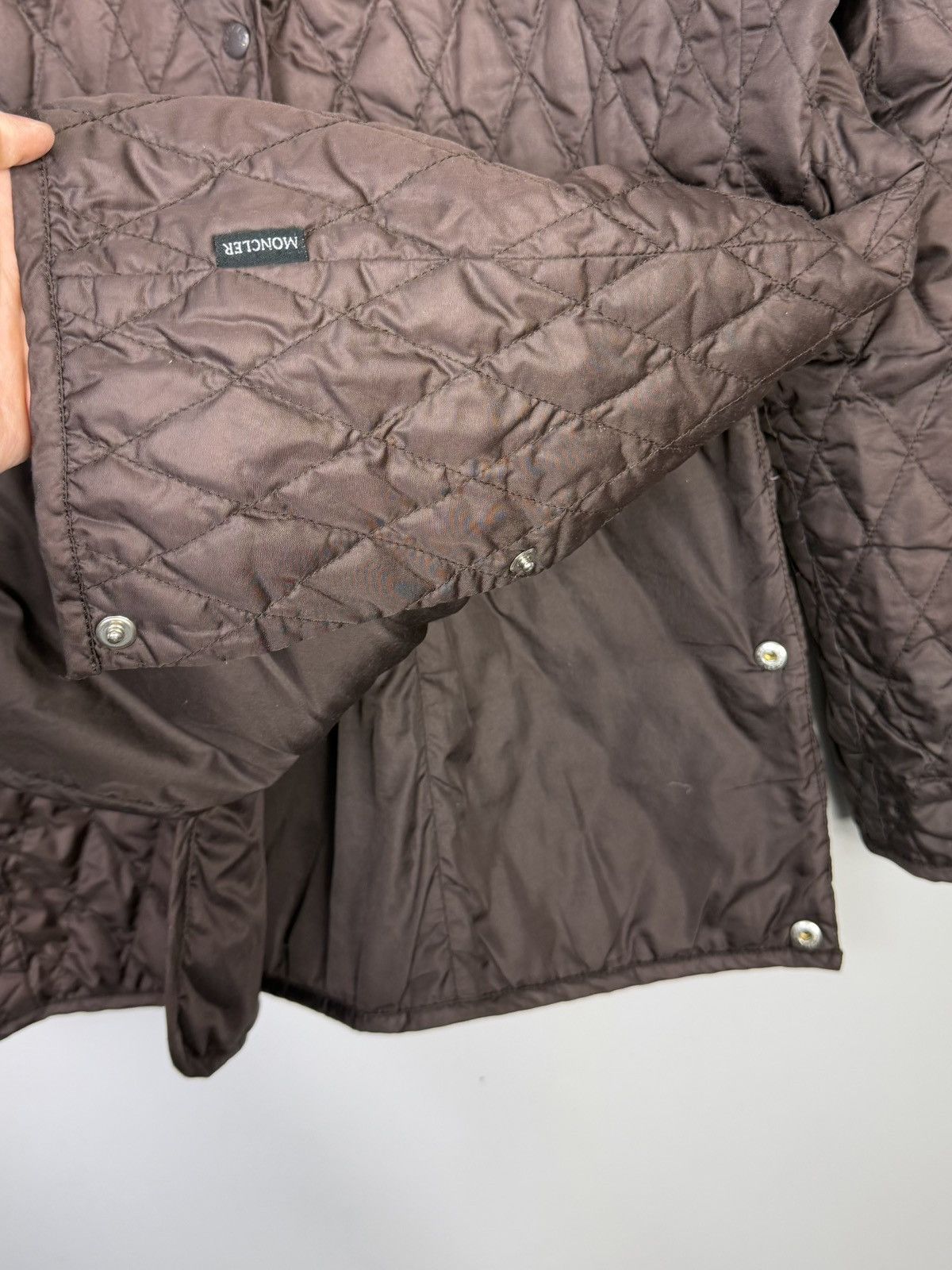 Moncler Moncler Brown Quilted Down Jacket Size L / US 10 / IT 46 - 6 Thumbnail
