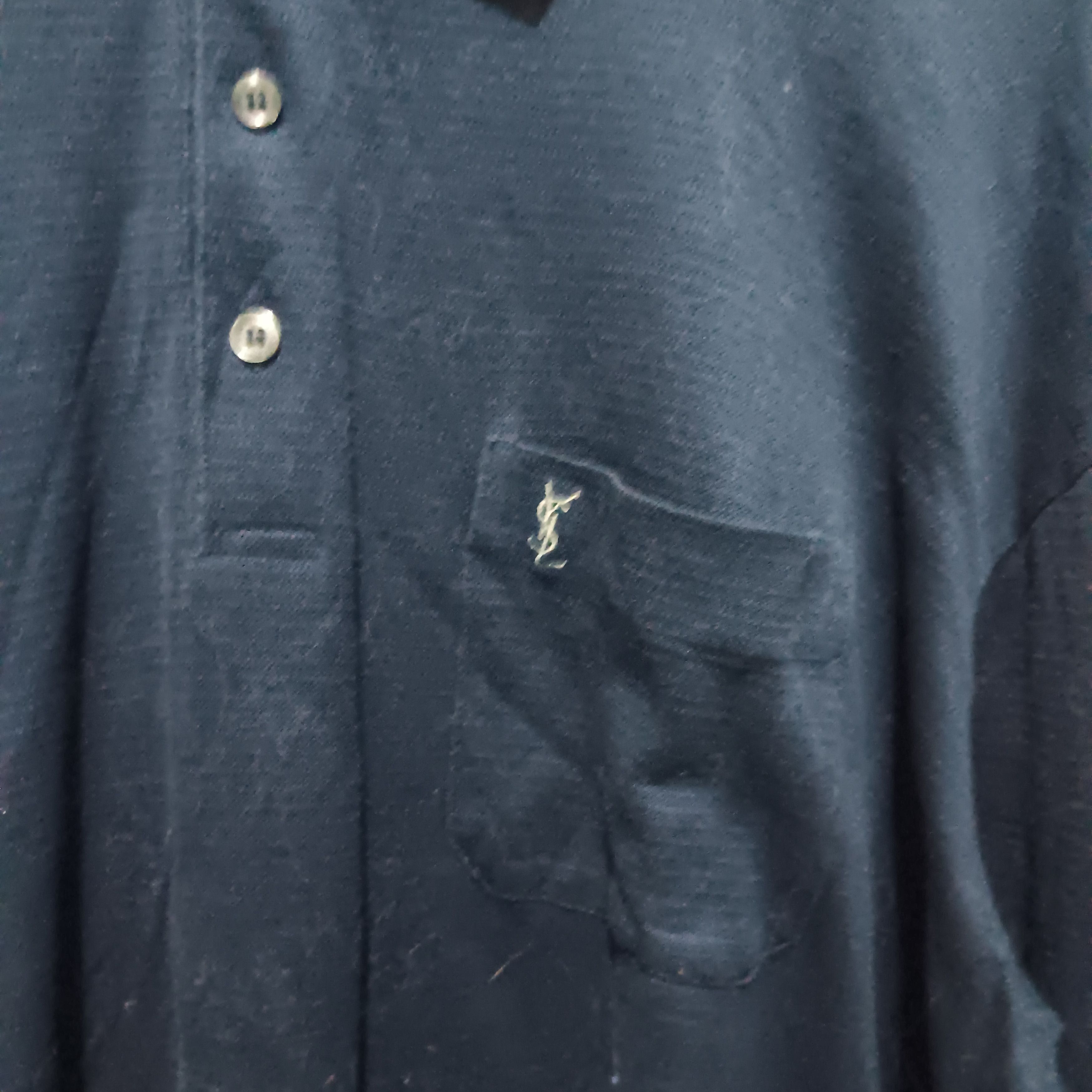 Yves Saint Laurent Vintage Yves Saint Laurent polo shirt long sleeve Size US XL / EU 56 / 4 - 3 Thumbnail