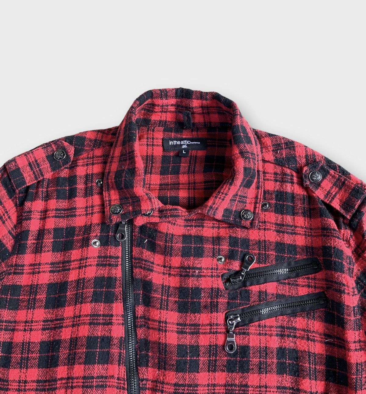 In The Attic In the attic Homme Plaid tartan punk zipper jacket Size M / US 6-8 / IT 42-44 - 5 Thumbnail