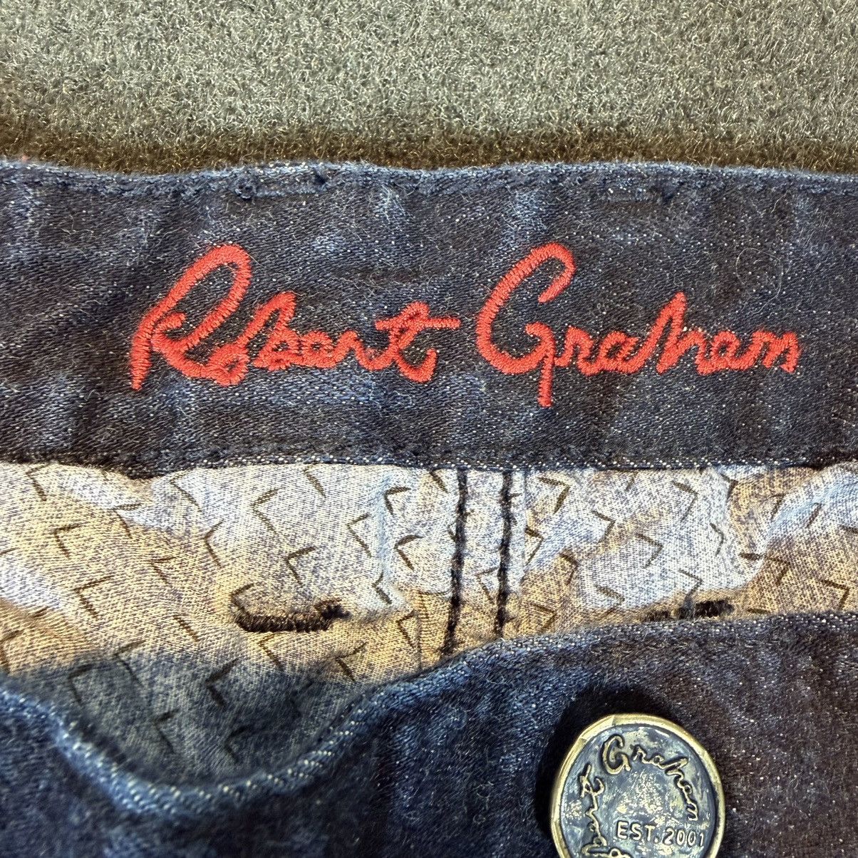 Robert Graham ROBERT GRAHAM - Straight Blue Pattern Denim Jeans Size US 40 / EU 56 - 5 Thumbnail