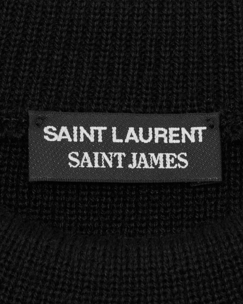 Saint Laurent Paris o1la1rc1a0425 779533 Saint James Dress in Wool in Black Size M / US 6-8 / IT 42-44 - 3 Thumbnail