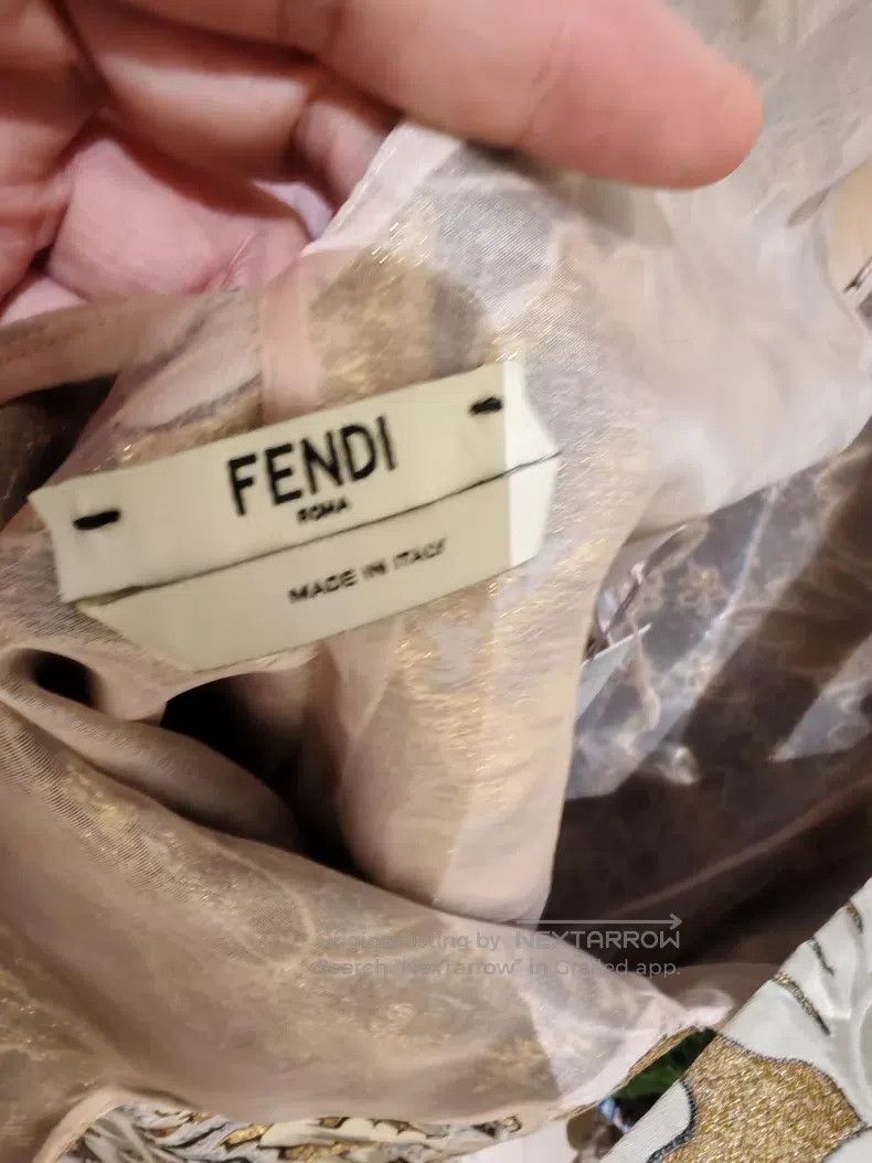 Fendi Fendi Runway style V-neck gold thread jacquard dress Size XS / US 0-2 / IT 36-38 - 4 Thumbnail