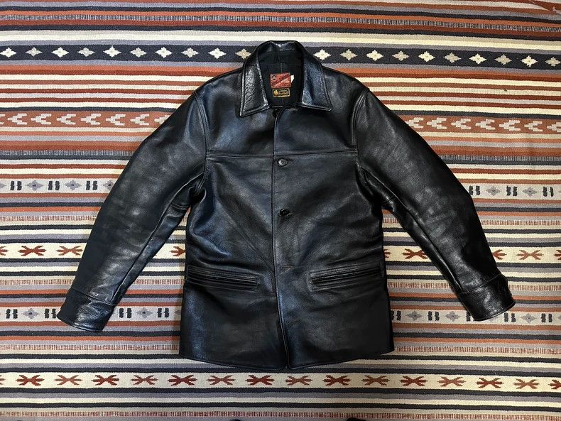 the real mccoys Size 40Leather Jacket, Conductor's Horse Le