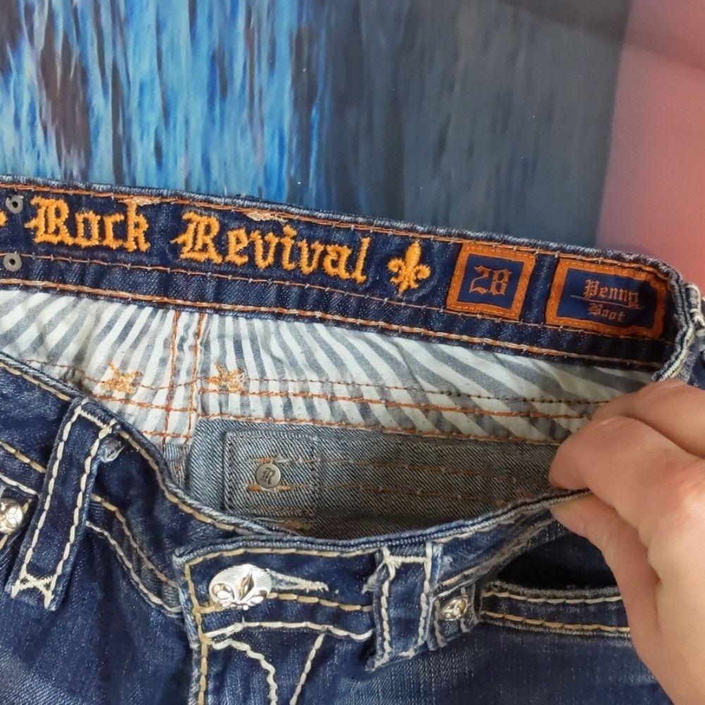 Rock Revival ROCK revival benny boot jeans size 28 Size 28" / US 6 / IT 42 - 4 Thumbnail