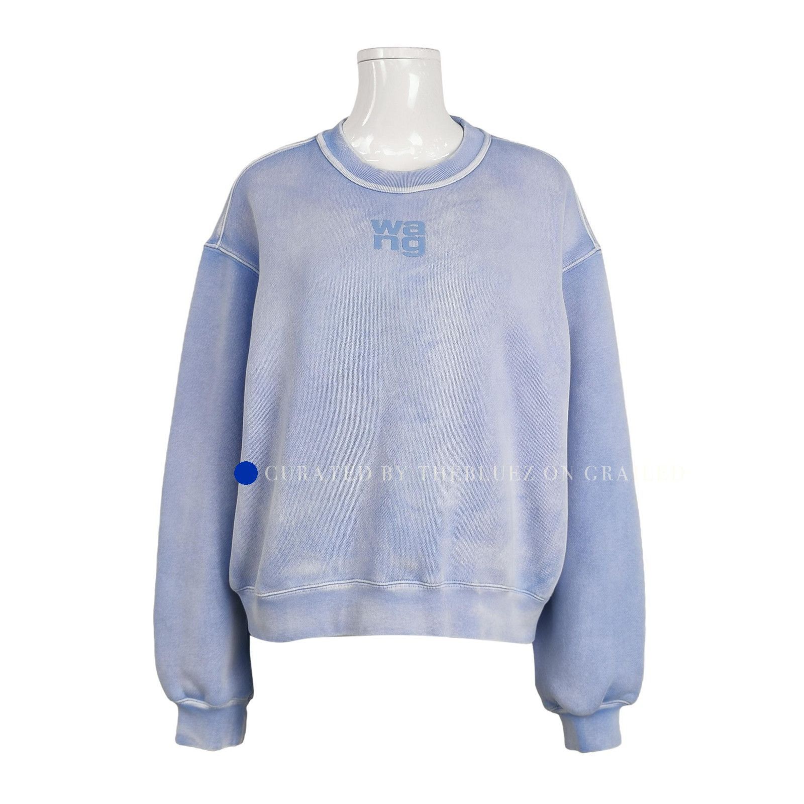 Alexander Wang Logo Sweatshirt in Blue Size S Size US S / EU 44-46 / 1 - 1 Thumbnail