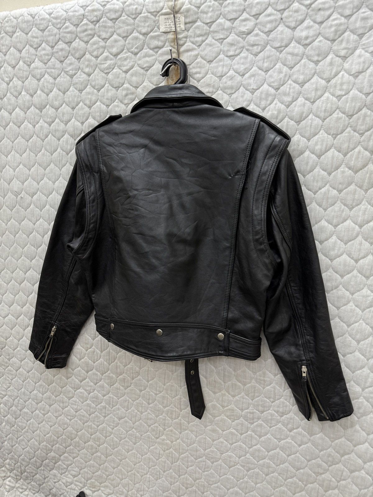 Mastercraft Union 🔥🔥🔥ARCHIVE VTG DOUBLE COLAR LEATHER JACKET Size M / US 6-8 / IT 42-44 - 5 Thumbnail