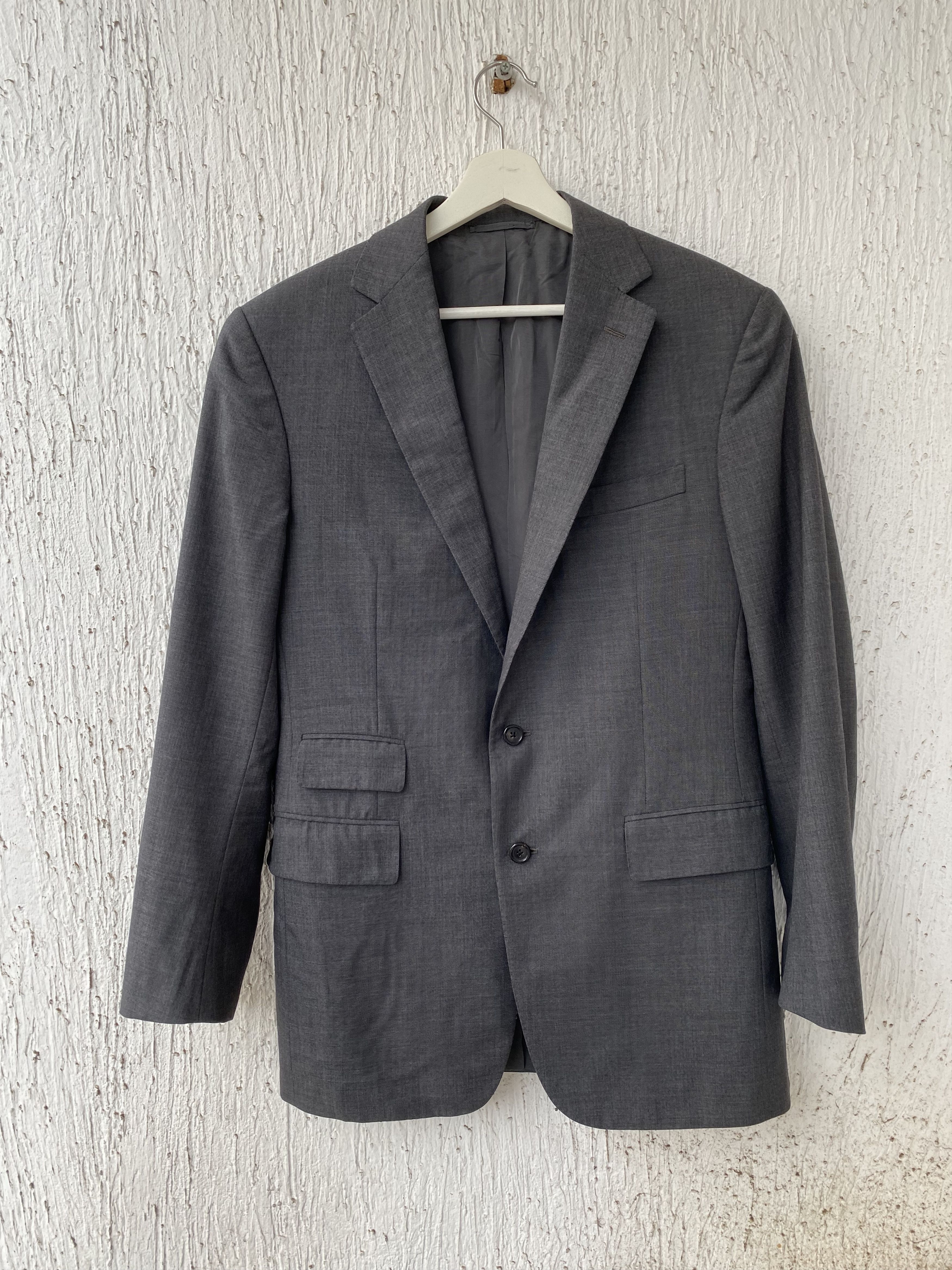 gray wool blazer