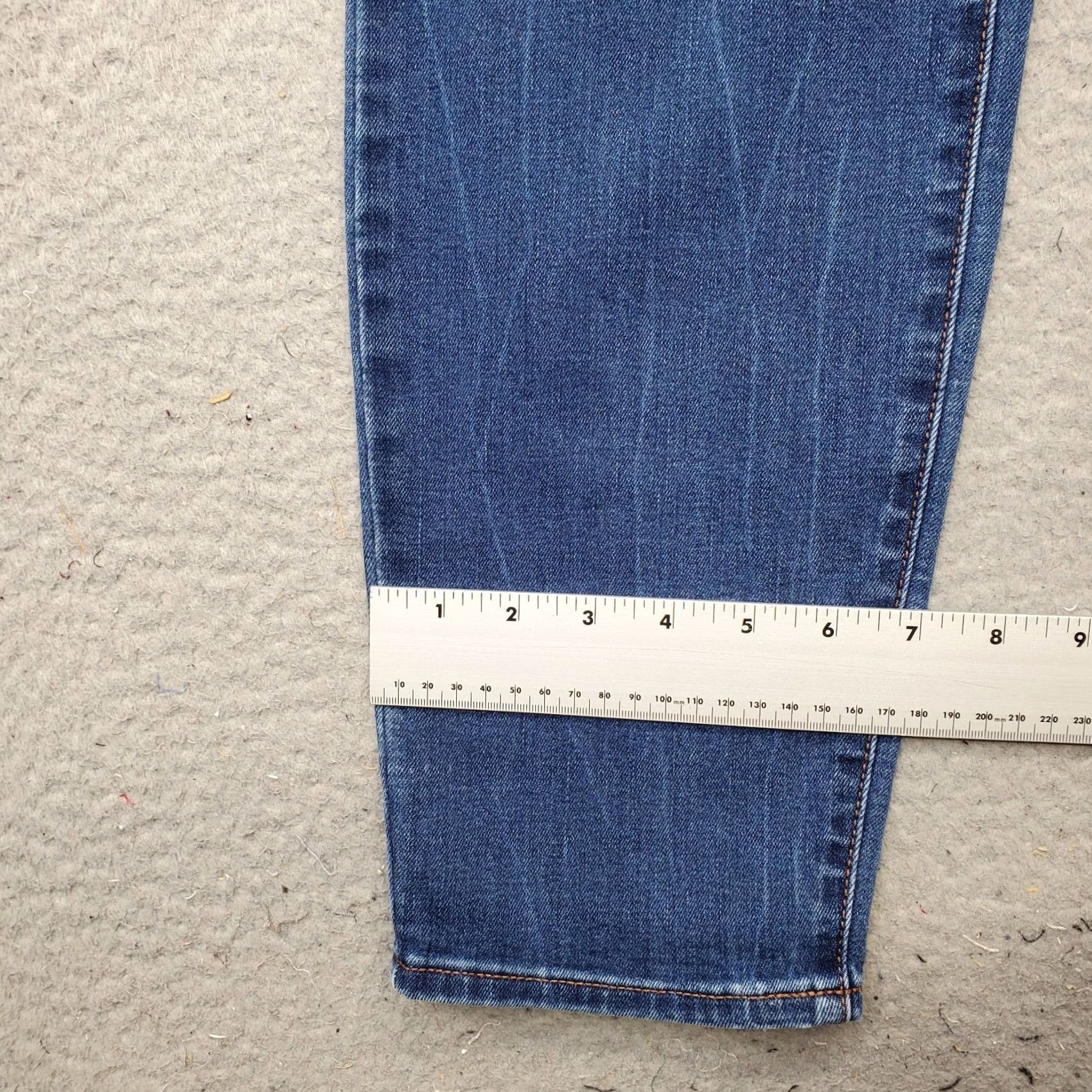 Old Navy Old Navy Pop Icon Skinny Jeans Womens 16L Blue Denim Casual Mid Rise Whiskered Jeans Size 38" / US 16 / IT 52 - 5 Thumbnail
