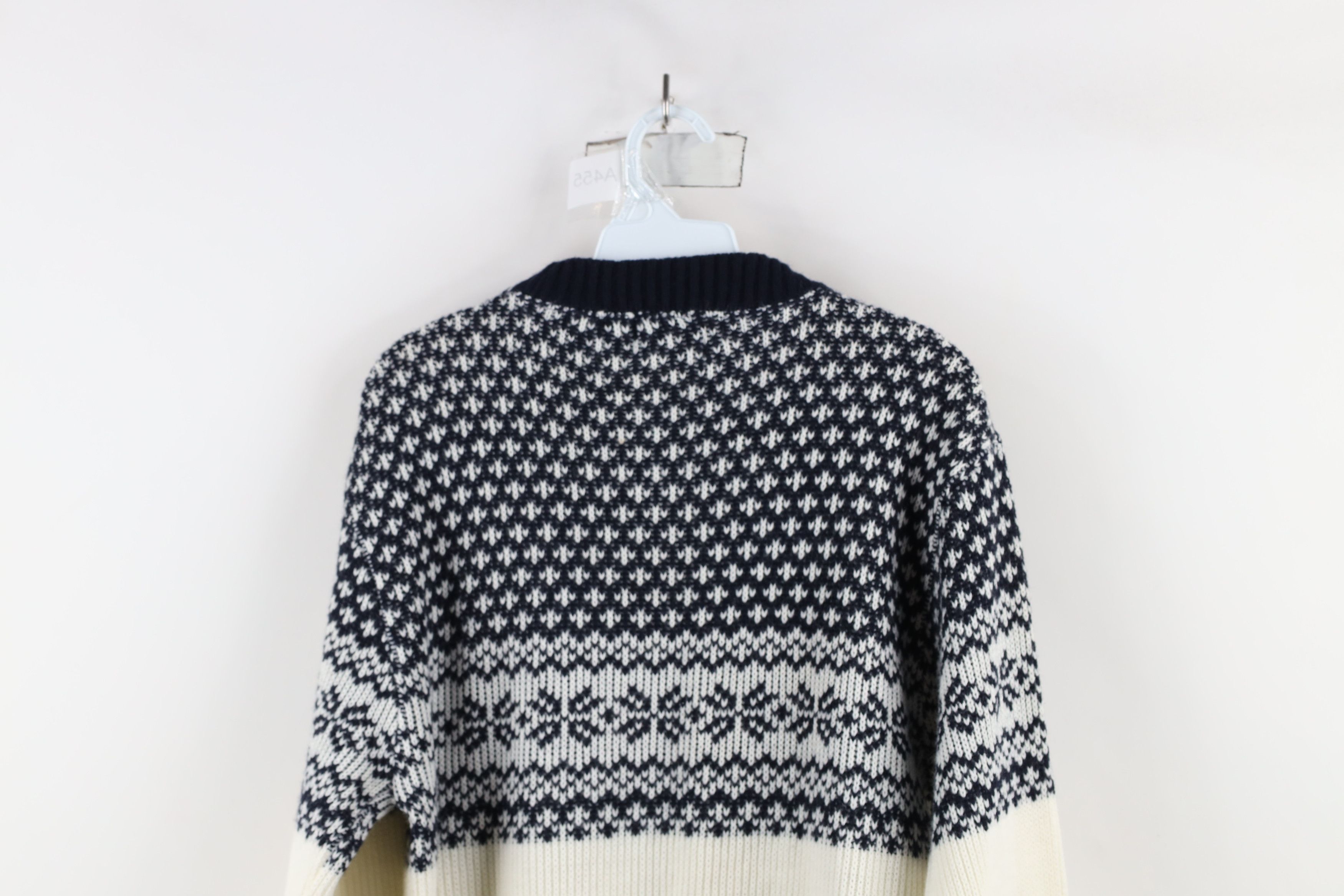 Vintage Vintage 70s Streetwear Fair Isle Knit Crewneck Sweater Size US L / EU 52-54 / 3 - 13 Thumbnail