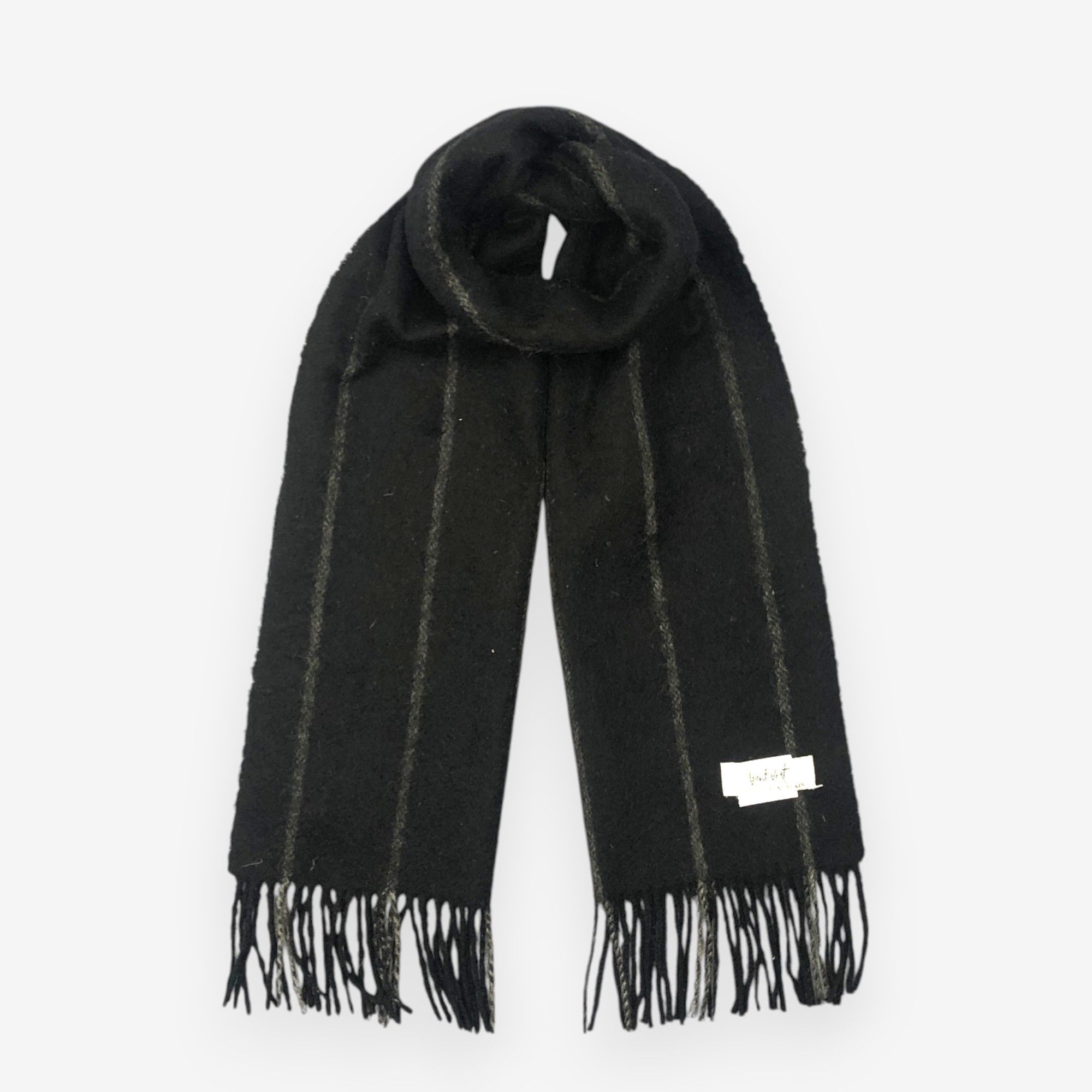 Japanese Brand Vintage Vent Vert Pierre Balmain Scarf Muffler Wool Scarves Size ONE SIZE - 1 Thumbnail