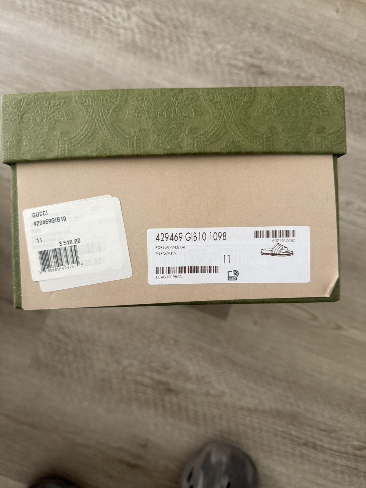 Gucci Gucci Web Signature Stripe Sandals Size US 12 / EU 45 - 5 Thumbnail