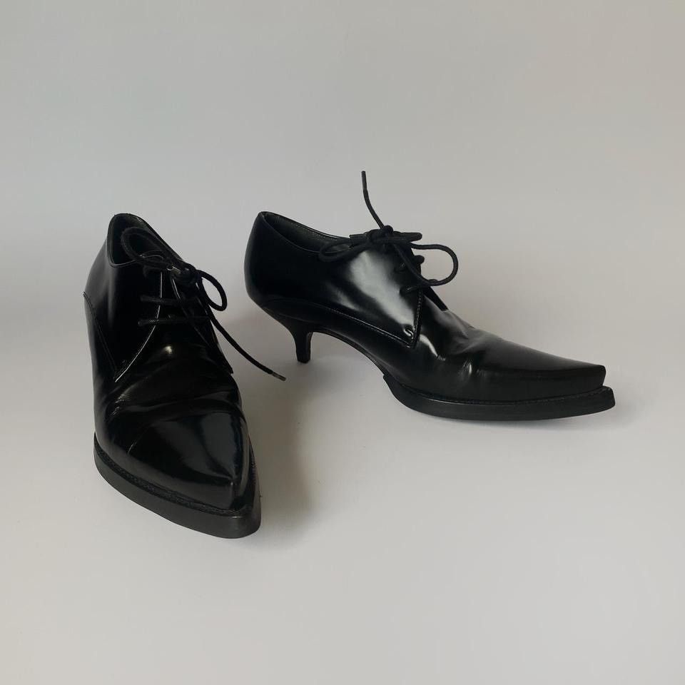 Miu Miu × Vintage miu miu kitten heel boots from 2001 line Size US 5 / IT 35 - 1 Thumbnail