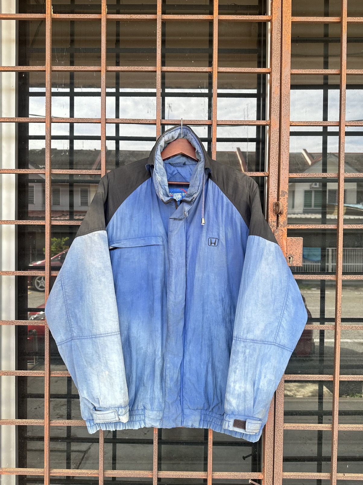 Vintage THRASHED HONDA Long Utility Jacket Size US L / EU 52-54 / 3 - 1 Thumbnail