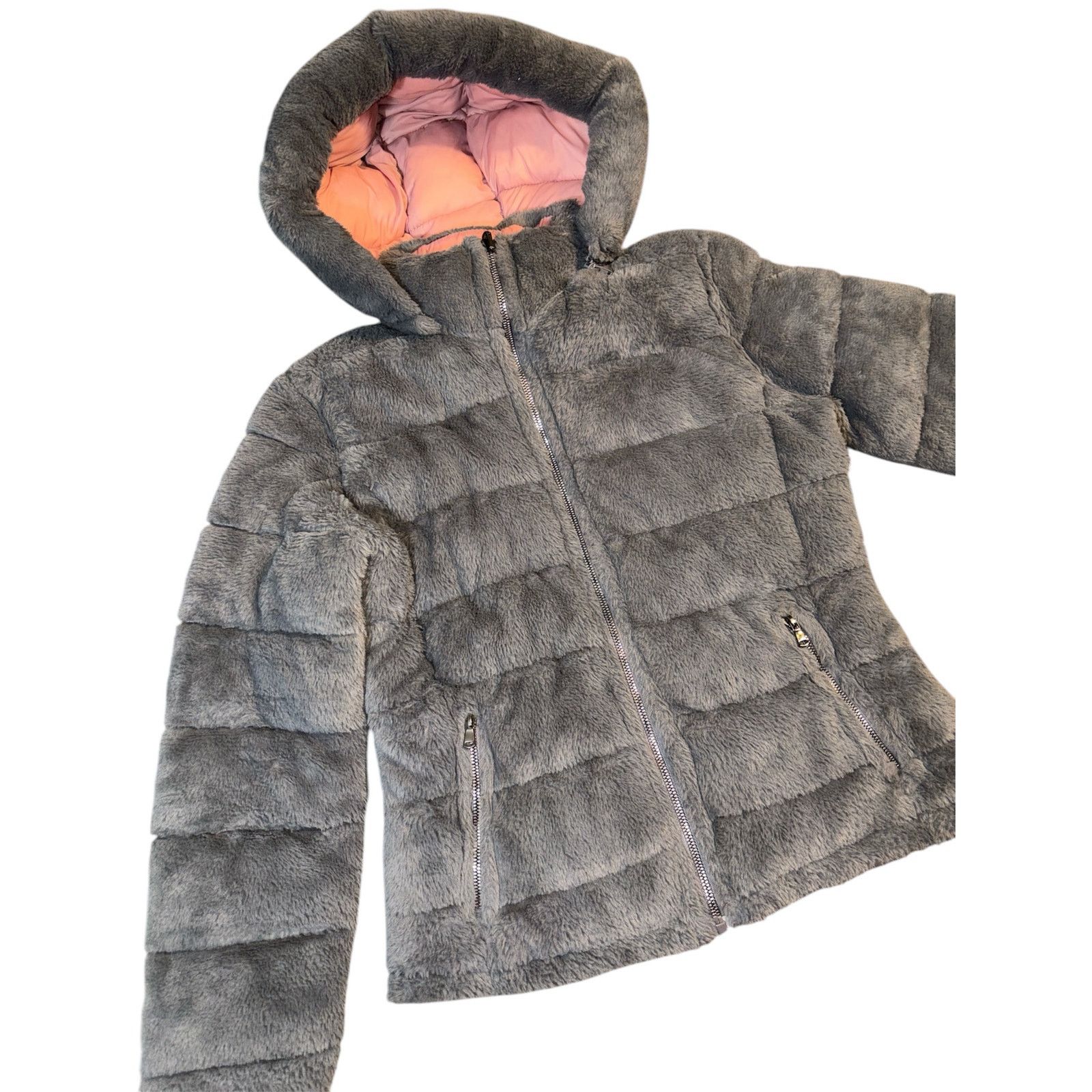 The Unbranded Brand Reversible Grey and Pink Puffer Jacket Size Small Size S / US 4 / IT 40 - 2 Thumbnail