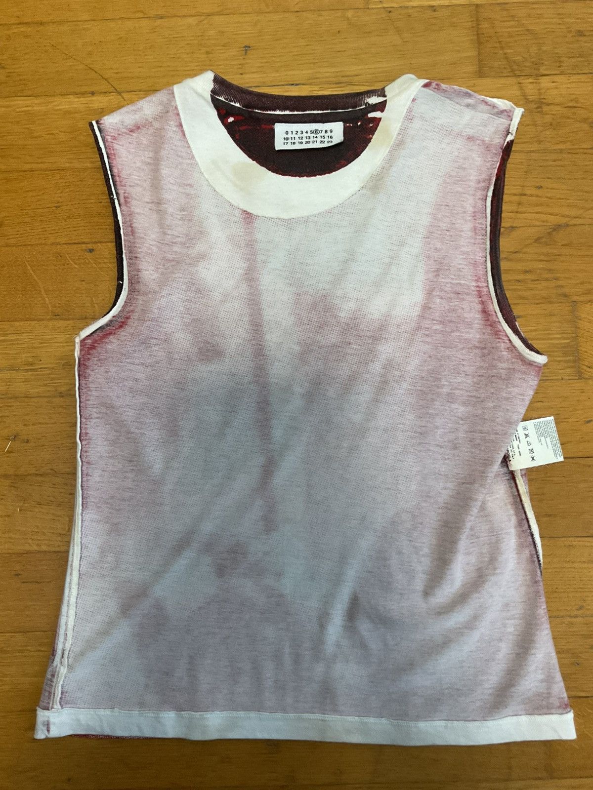 Maison Margiela Maison Margiela Face Pointillism Full Print Tank Top Size M / US 6-8 / IT 42-44 - 6 Thumbnail