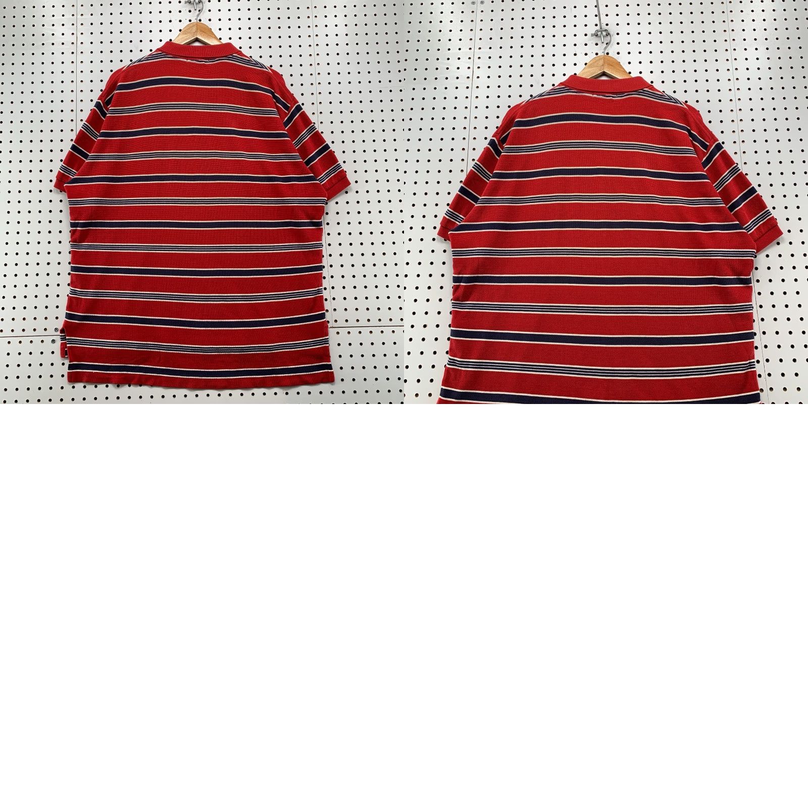Polo Ralph Lauren VINTAGE Polo Ralph Lauren Polo Shirt Men XL Blue Red Striped Preppy Logo Golf Size US XL / EU 56 / 4 - 8 Thumbnail