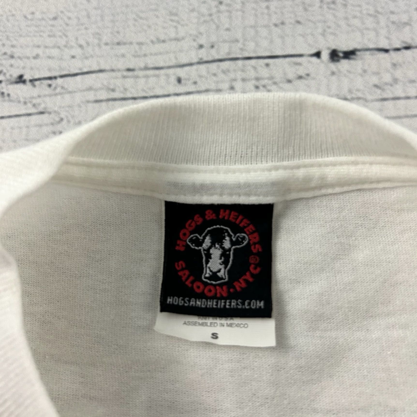 Vintage VTG Hogs & Heifers Las Vegas Short Sleeve Shirt Men S White Size US S / EU 44-46 / 1 - 3 Thumbnail