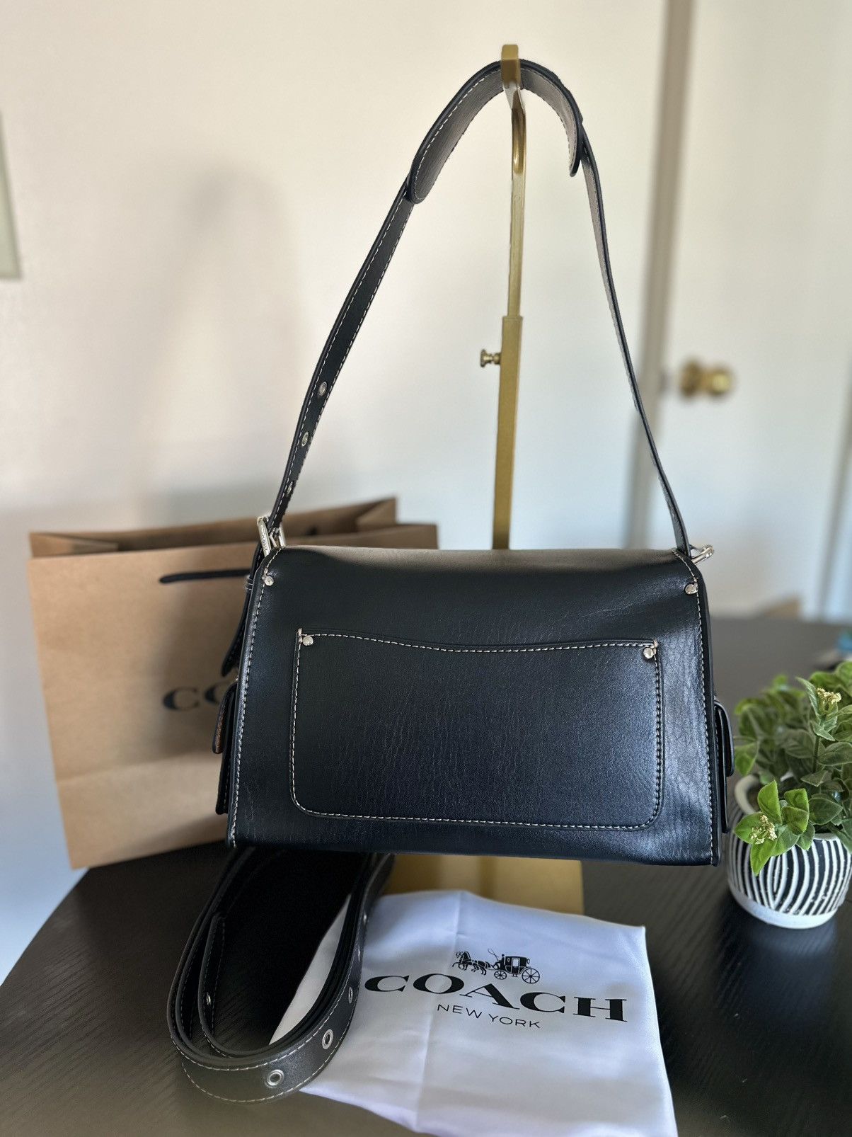 Coach Coach Cargo Western Turn-Lock Soft Tabby black Size ONE SIZE - 4 Thumbnail