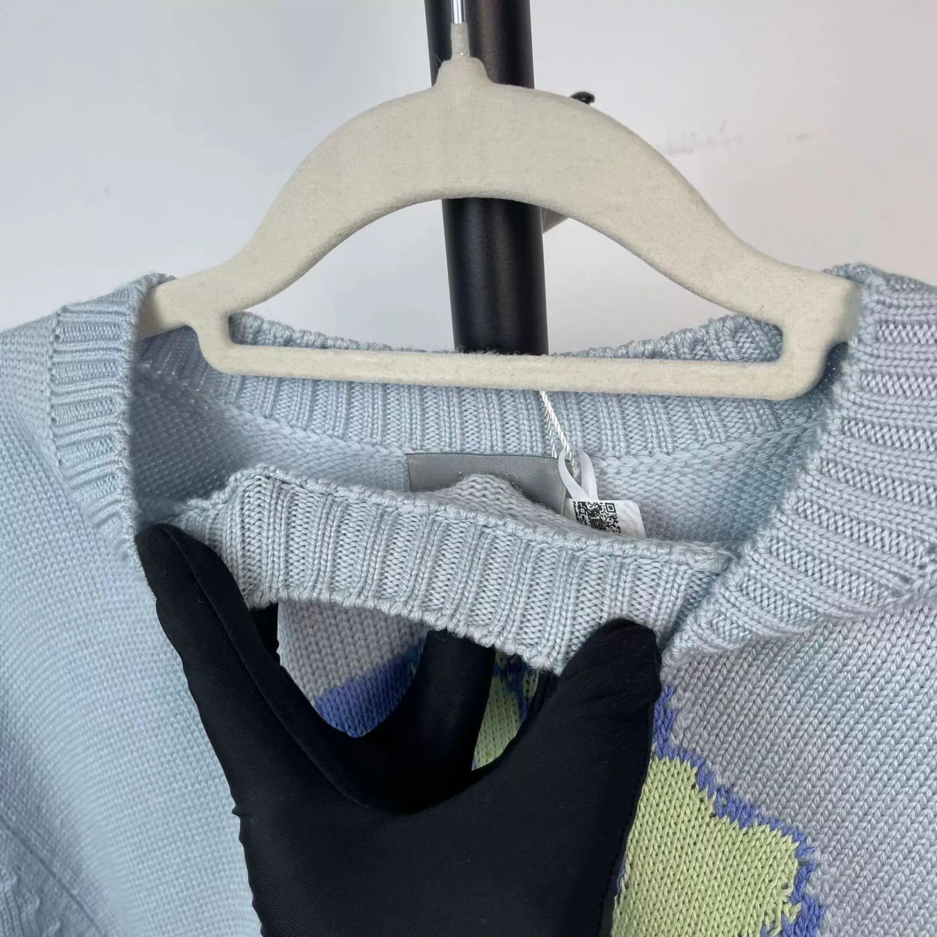 Dior Dior wool floral light blue M sweater Size M / US 6-8 / IT 42-44 - 7 Thumbnail