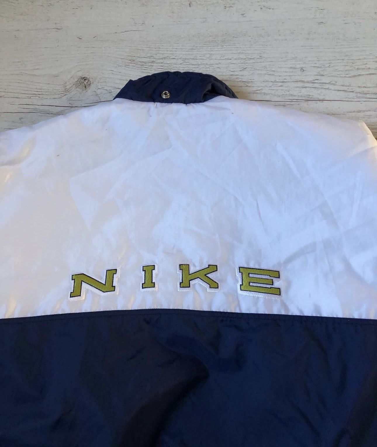 Nike × Vintage Vintage Nike down jacket puffer big logo size XXl drill rap Size US XXL / EU 58 / 5 - 6 Thumbnail