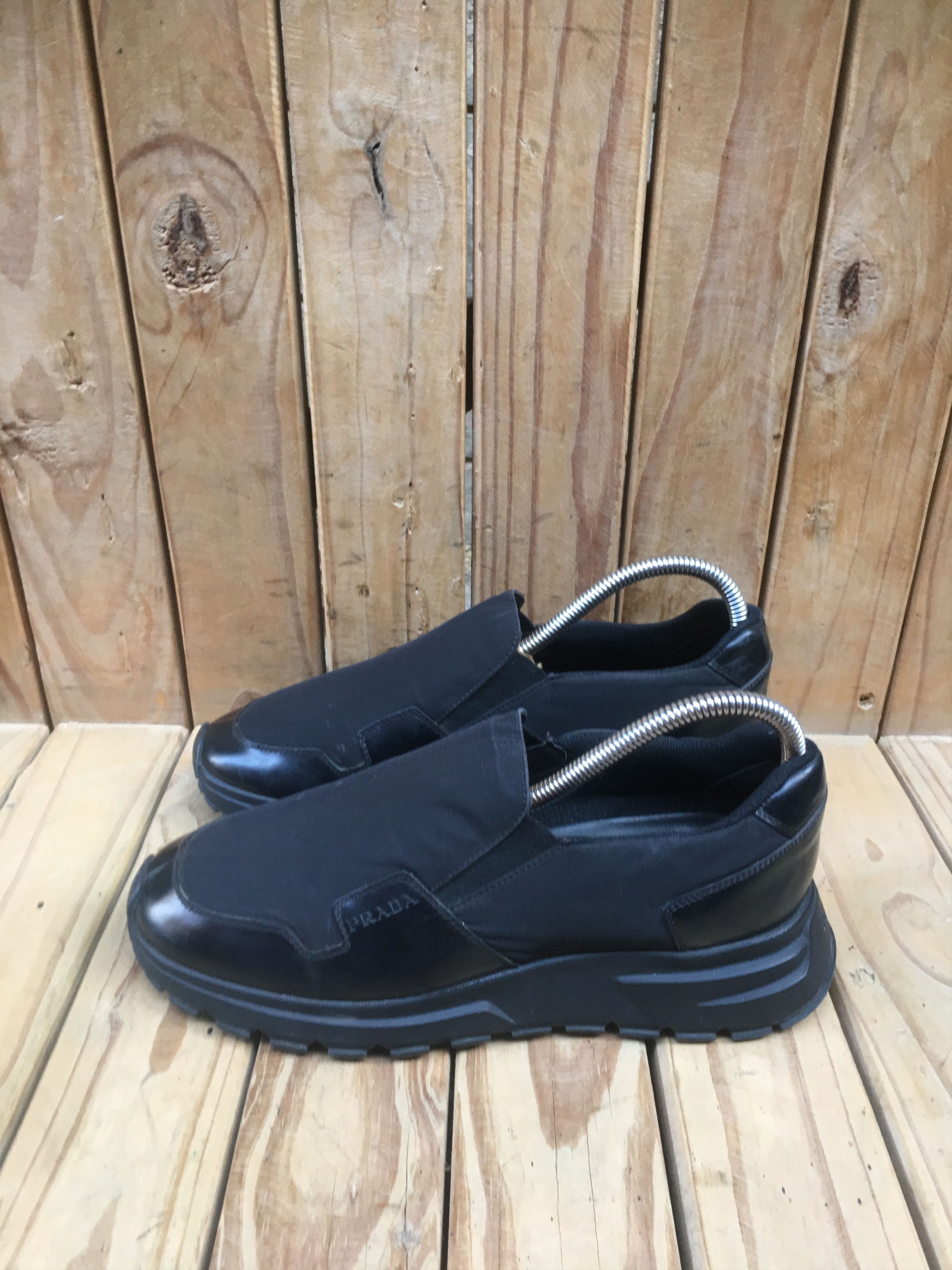 Prada PRADA Black Men's Leather / Nylon Casual Sneakers Uk 5.5 Size US 6.5 / EU 39-40 - 5 Thumbnail