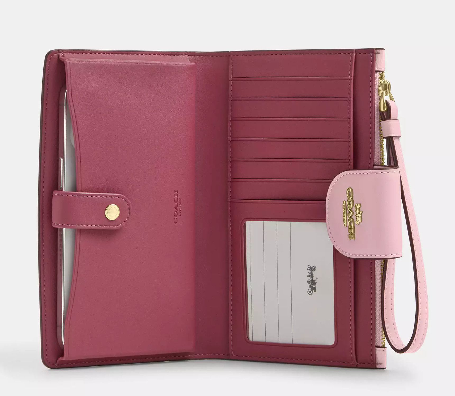 Coach NWT Coach Phone Wallet In Signature Canvas CW780 Size ONE SIZE - 9 Thumbnail