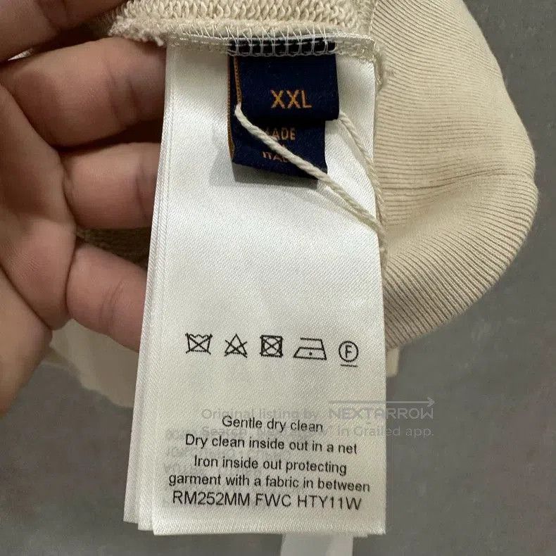Louis Vuitton Louis Vuitton Embroidered Half-Zip Sweatshirt. Size US XXL / EU 58 / 5 - 5 Thumbnail