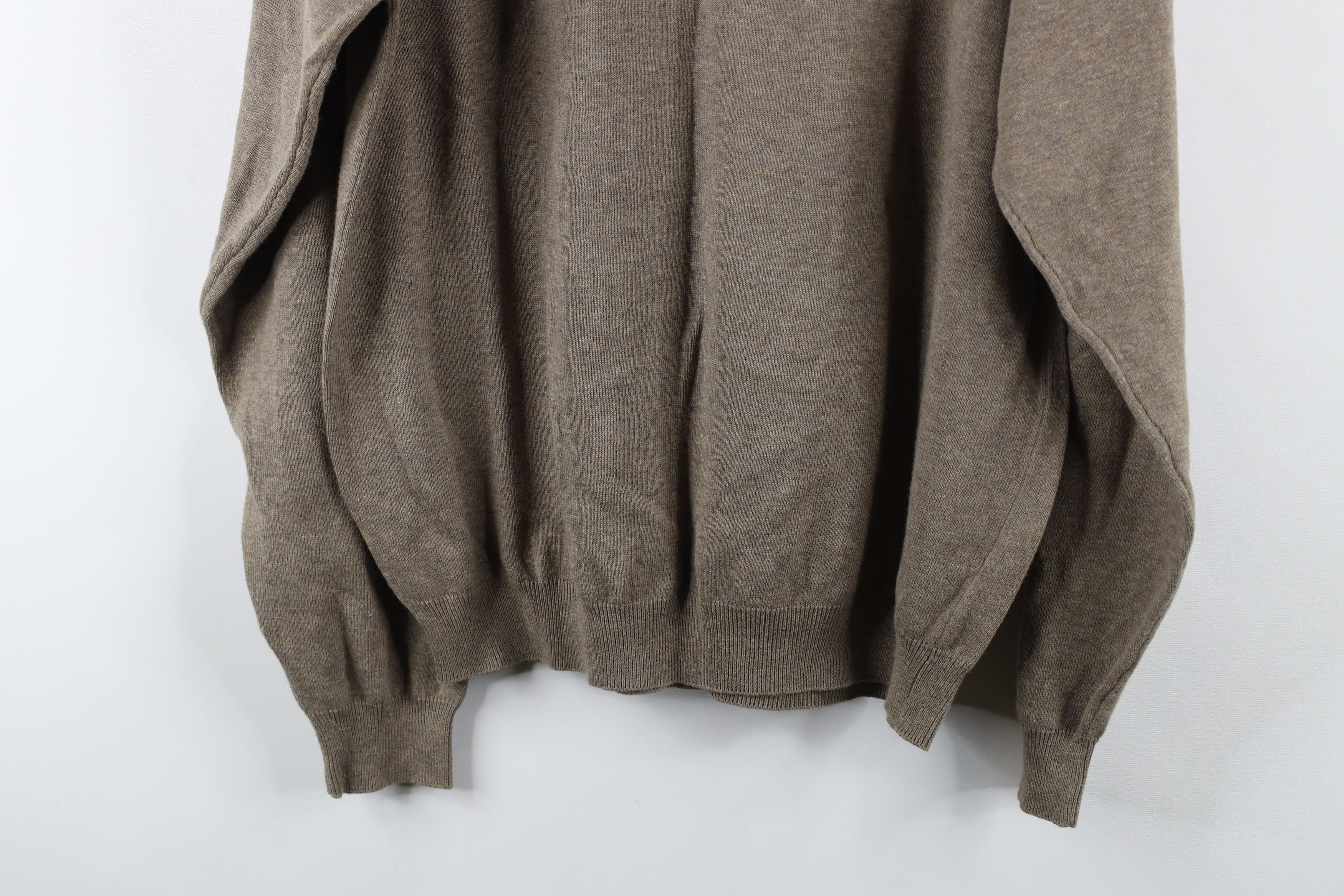Vintage Vintage 90s Streetwear Cotton Knit Mock Neck Sweater Size US L / EU 52-54 / 3 - 11 Thumbnail