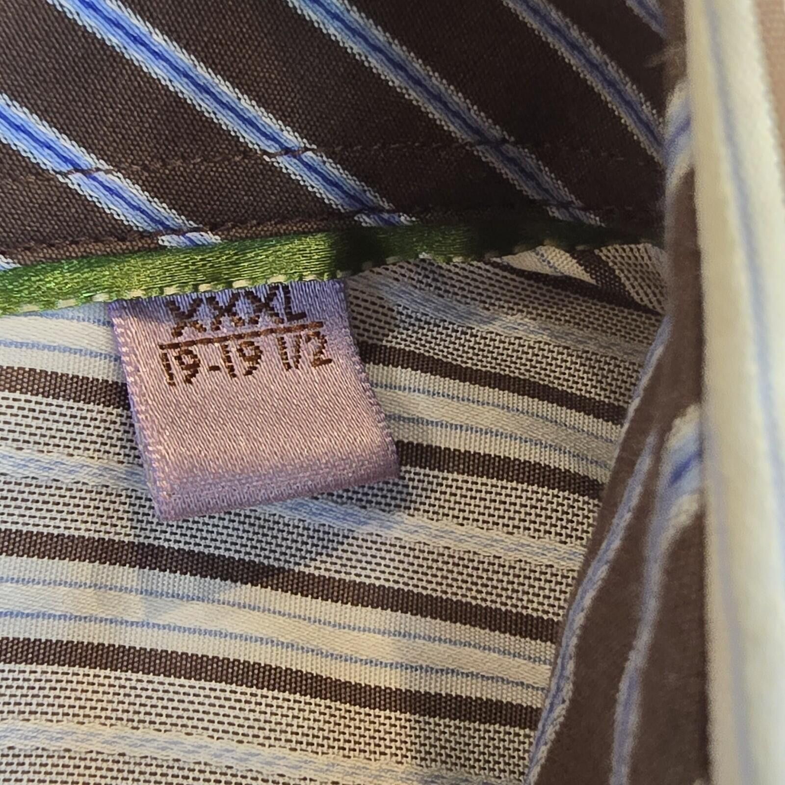 Other Lot of 2 Equilibrio Striped Button-Up Shirt Men's 3XL Italy Size US XXL / EU 58 / 5 - 6 Thumbnail