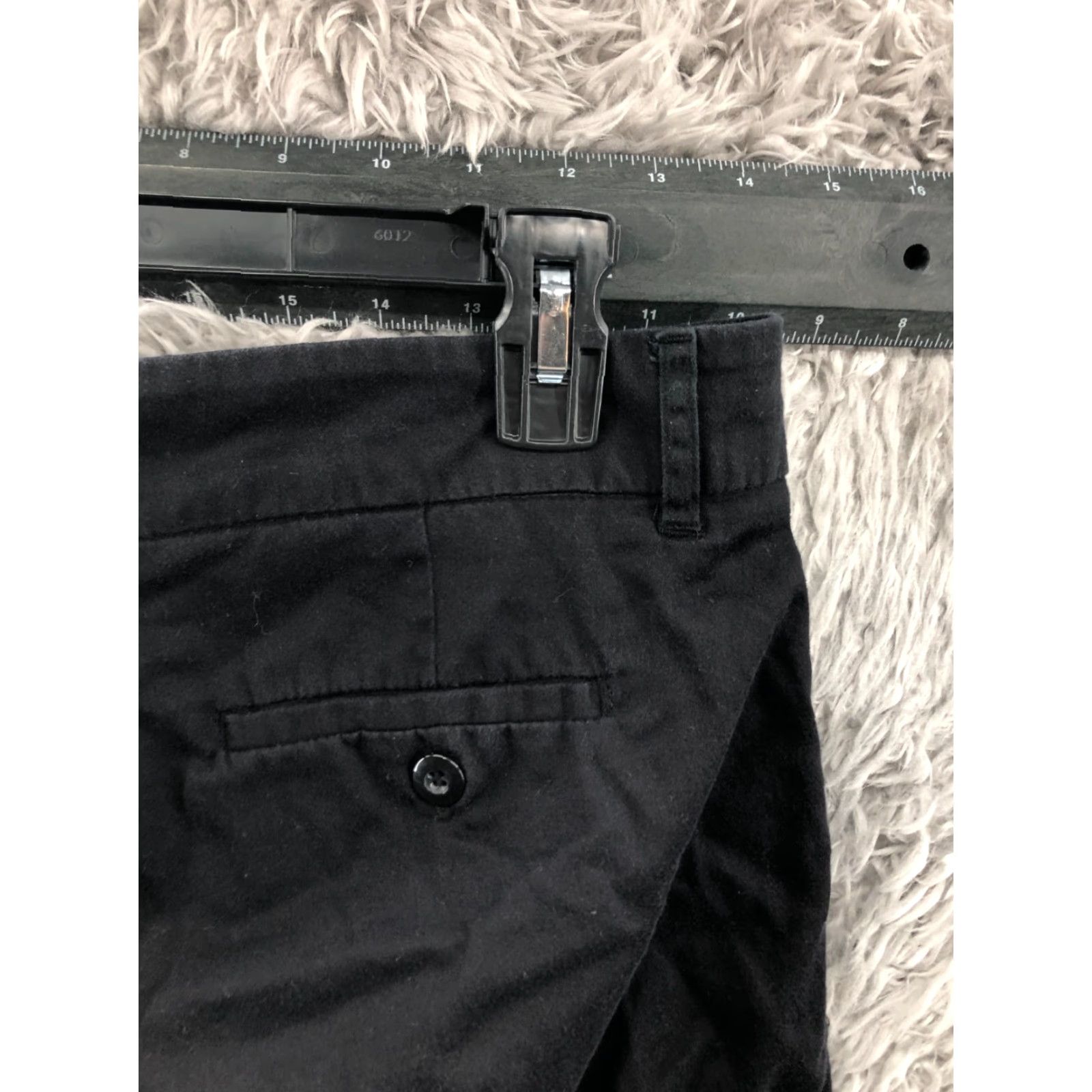 Vintage PER SE Chino Shorts Womens Size 10 Mid Rise Dark Wash Black Size 32" / US 10 / IT 46 - 5 Thumbnail