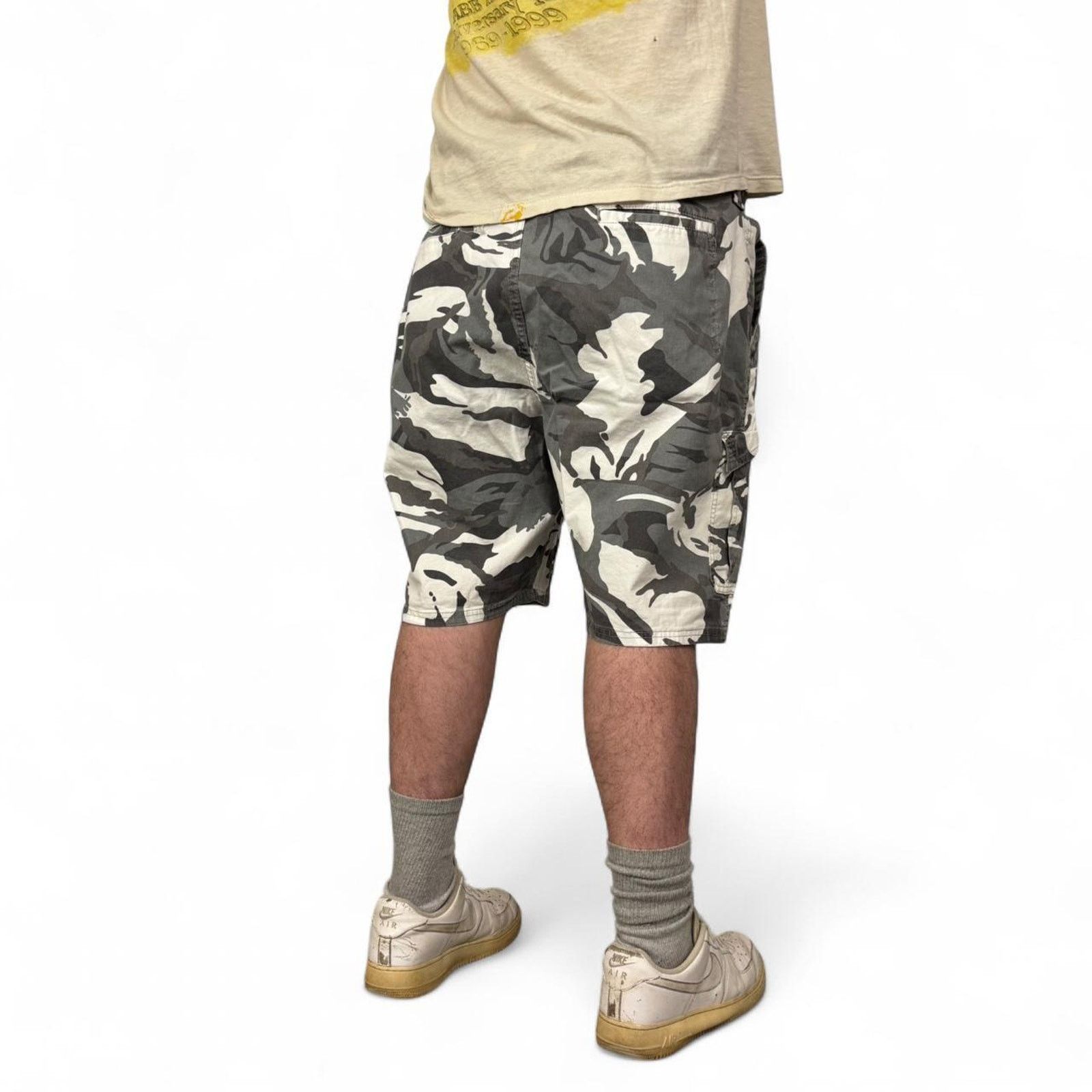 Wrangler Y2K Baggy Camo Cargo Shorts Grunge Skater Summer Size US 44 / EU 60 - 3 Thumbnail
