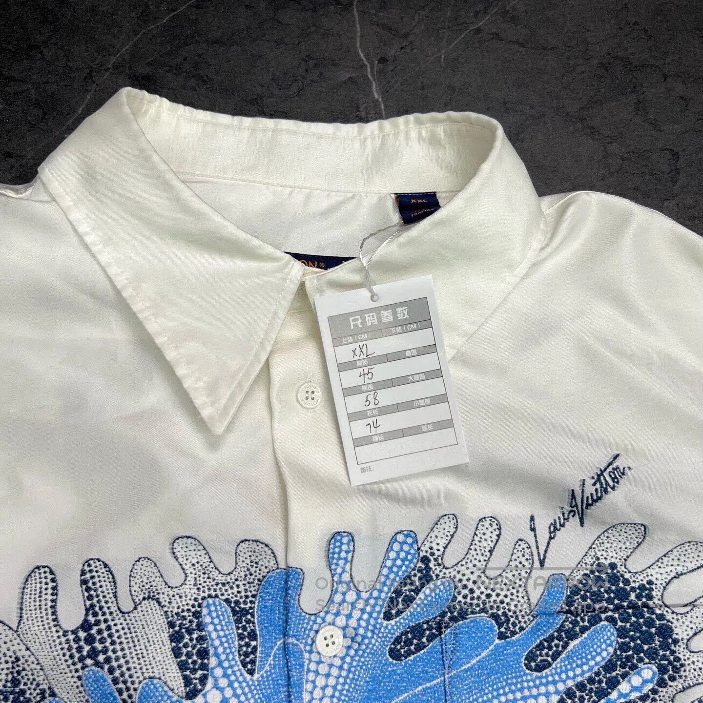 Louis Vuitton Louis Vuitton Yayoi Kusama Psychedelic Flower White Shirt| Size XXL / US 16-18 / IT 52-54 - 4 Thumbnail