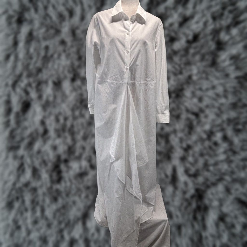 Rosetta Getty VINTAGE Rosetta Getty Long Shirt Dress Sz 12 Women’s White Cotton Classic Casual Size XL / US 12-14 / IT 48-50 - 1 Thumbnail