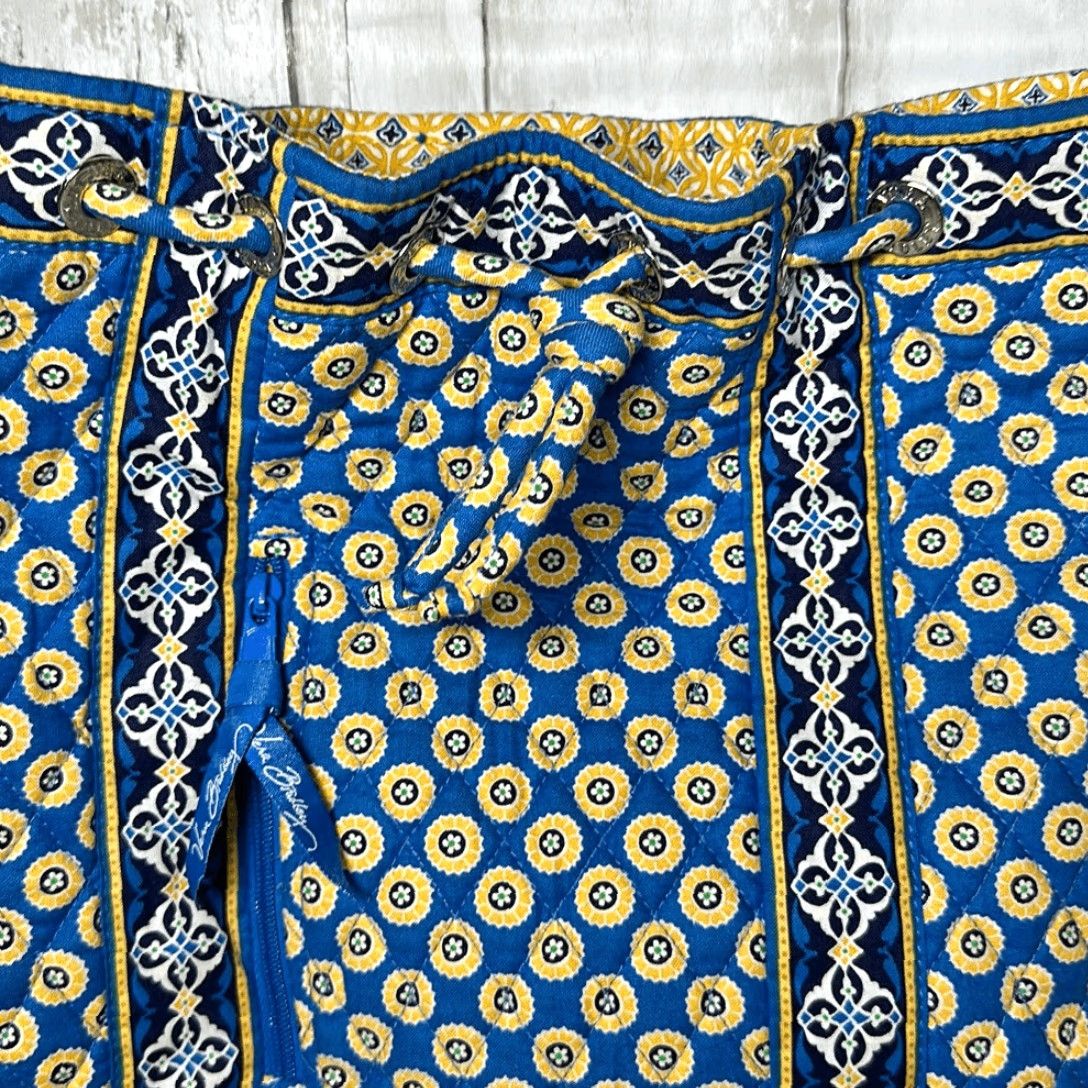Vera Bradley Vera Bradley Tote Shoulder Bag Handbag Purse Riviera Blue Multicolor Yellow Medium Womens Boys/Girls? Size ONE SIZE - 3 Thumbnail
