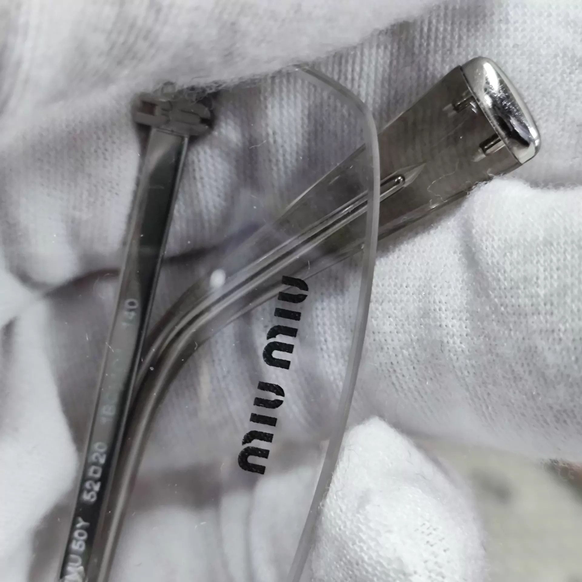 Miu Miu MIU MIU Frameless Eyeglasses Double Logo Temples Size ONE SIZE - 2 Thumbnail