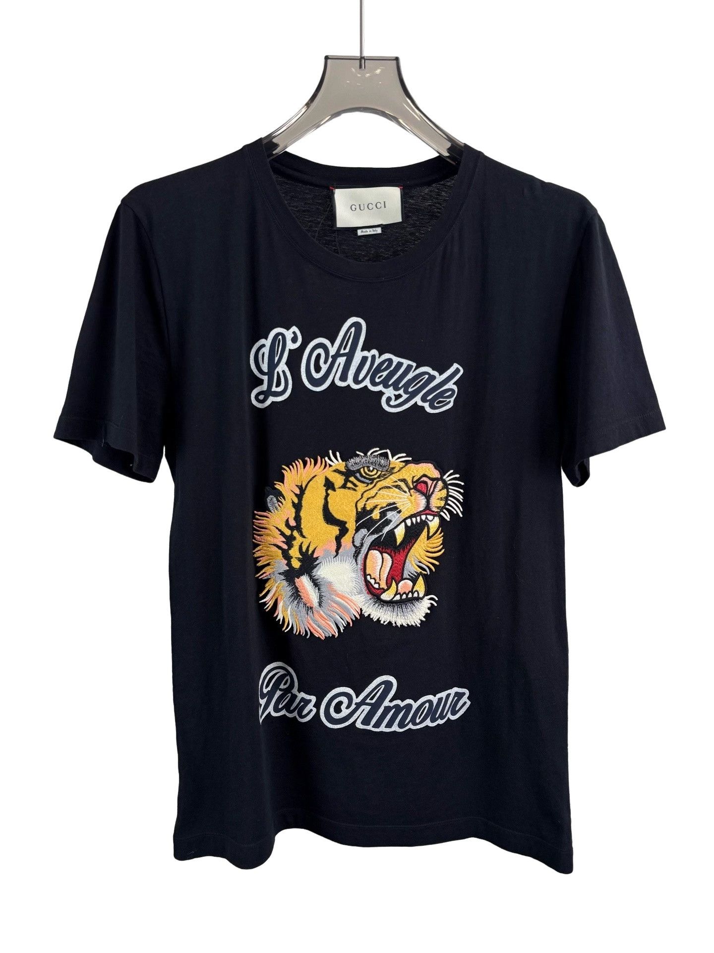 Gucci Gucci Tiger Embroidered T-Shirt Size S Size US S / EU 44-46 / 1 - 1 Thumbnail