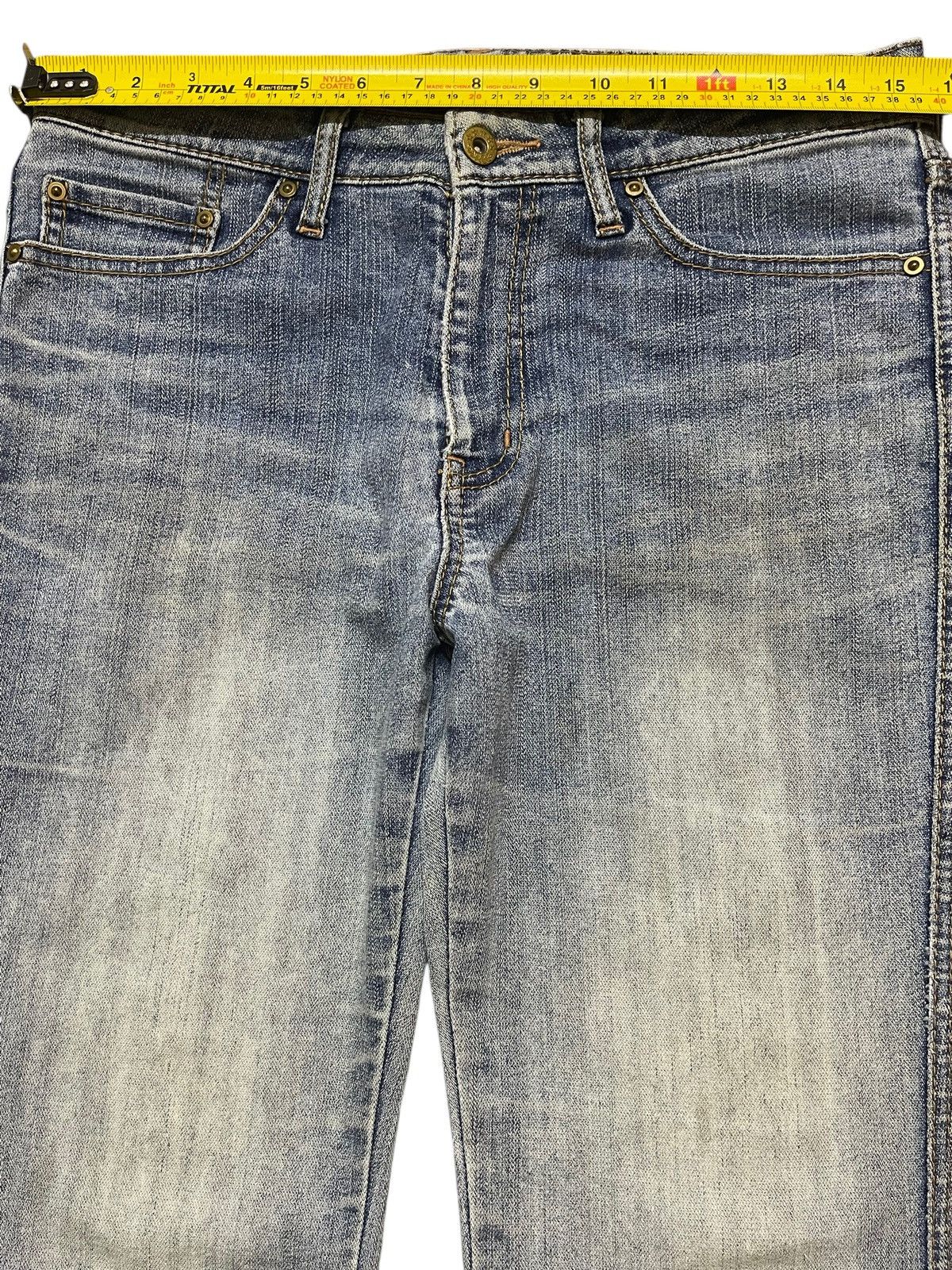Hysteric Glamour Vintage Japan Brand Blue Wash Faded Style Flare Wide Leg Size US 30 / EU 46 - 11 Thumbnail