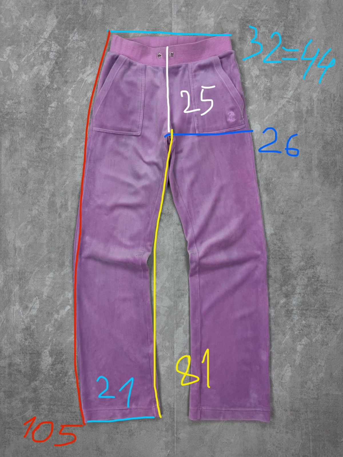 Juicy Couture Juice Couture velour pants cozy streetwear Women’s size XS Size 25" / US 0 / IT 36 - 9 Thumbnail