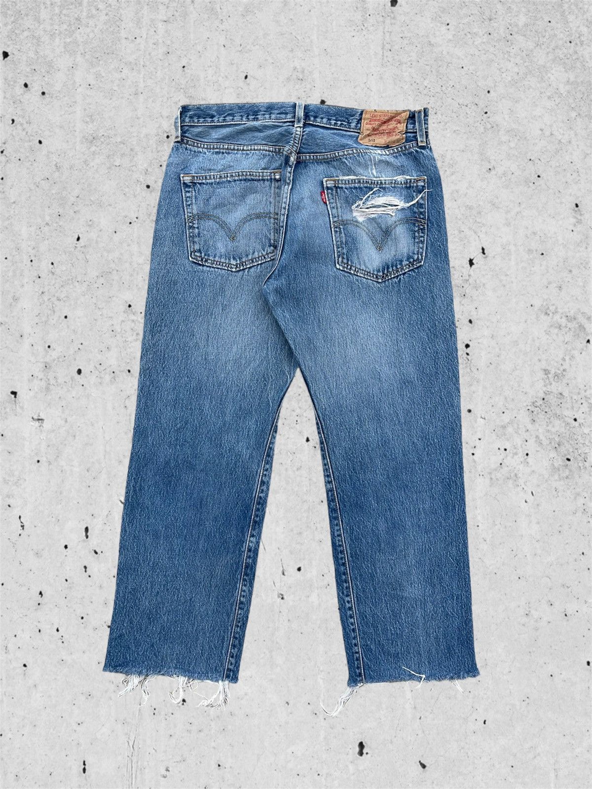 Levi's 🔥 Levi's 501 Distressed Denim Vintage W33🔥 Size US 33 - 11 Thumbnail