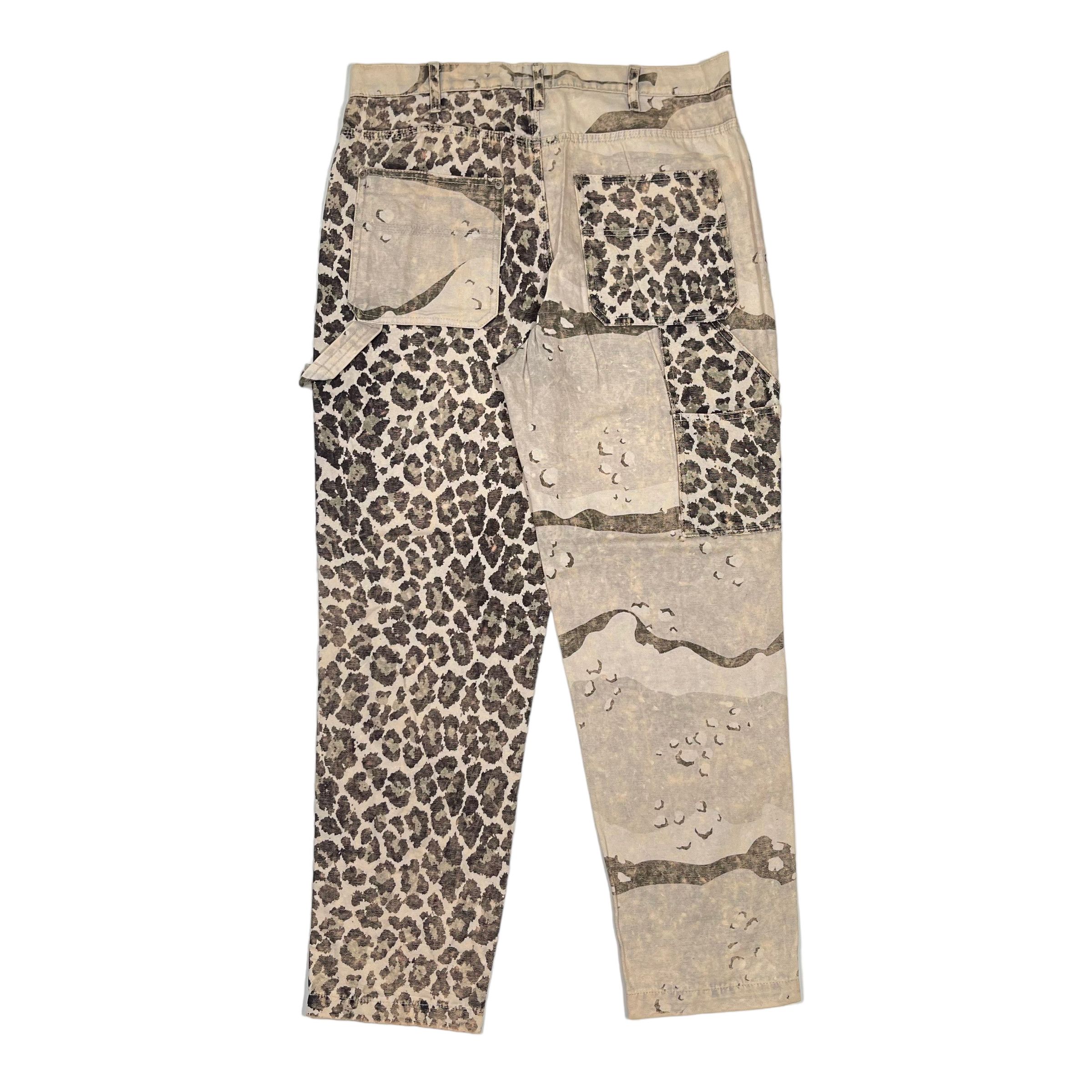 Japanese Brand Leopard Luxury Carpenter Overprint Streetwear Pants Size US 32 / EU 48 - 1 Thumbnail