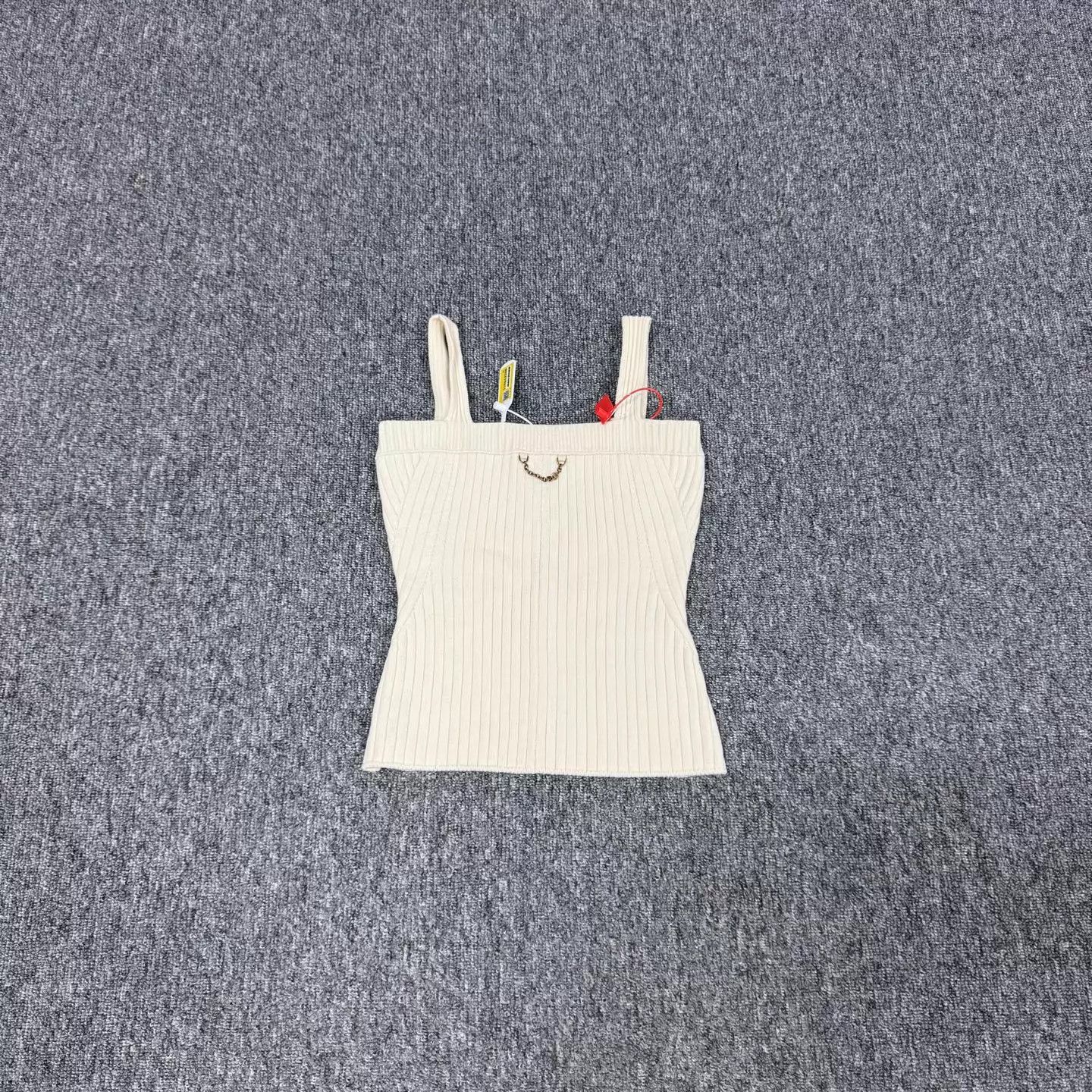 Louis Vuitton LV Chain Ribbed Wool-Cashmere Mix Tank XS 99 New Size XS / US 0-2 / IT 36-38 - 2 Thumbnail