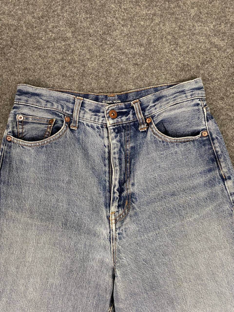 Global Work global work japan wideleg high waist distressed denim Size US 30 / EU 46 - 8 Thumbnail