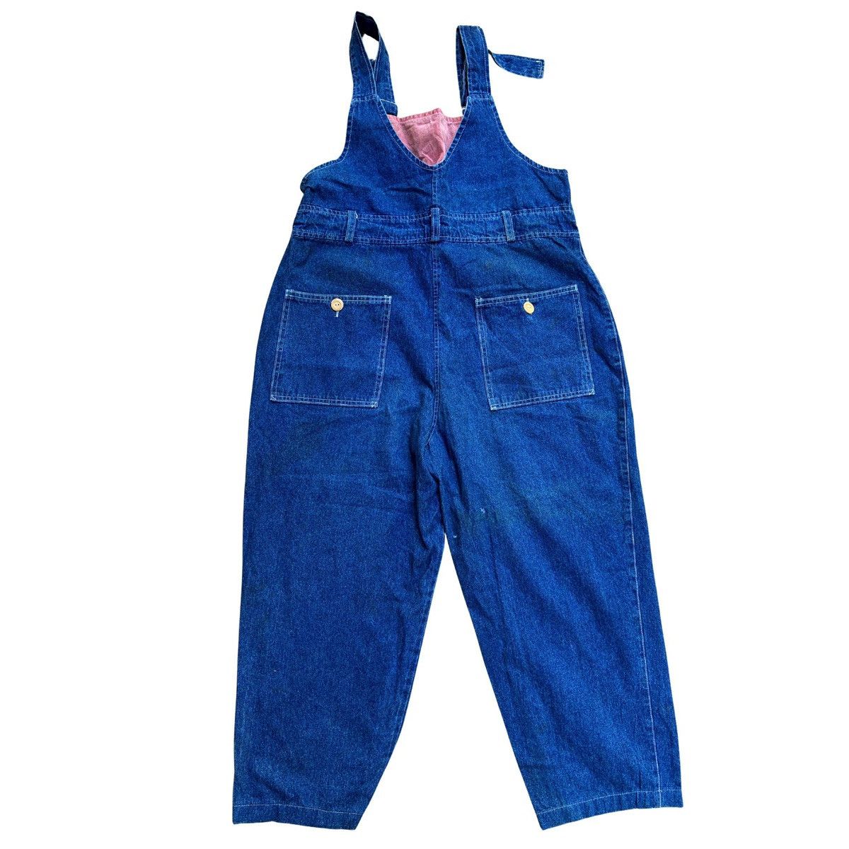 Japanese Brand TOUR JAPAN Denim Overalls Embroidered Patchwork Wide Leg Size 40" / US 18 - 2 Thumbnail