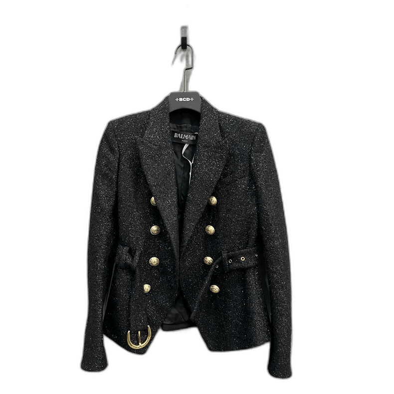 Balmain Balmain Night Sky Belted Blazer Jacket Size US M / EU 48-50 / 2 - 1 Thumbnail